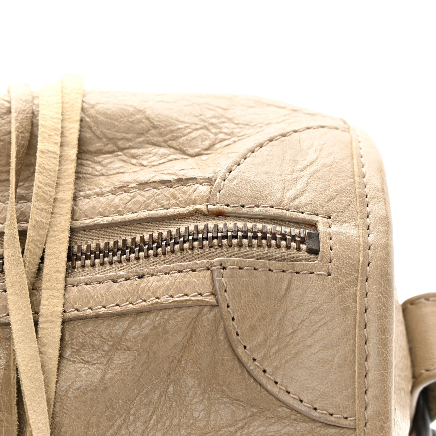 Agneau Classic Hardware Maxi Twiggy Latte Beige