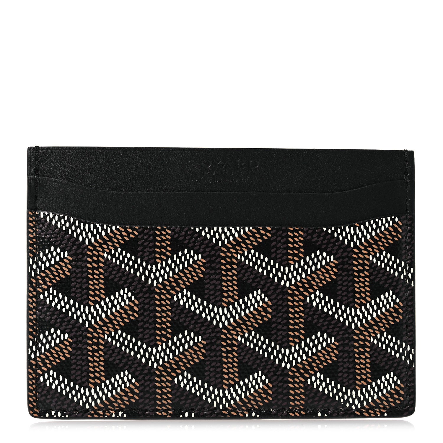 Goyard Goyardine Saint Sulpice Card Holder Black 1 of 8
