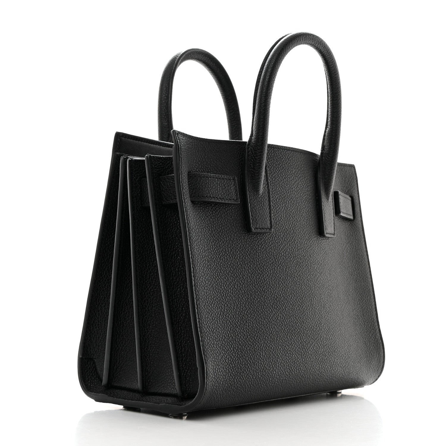 Saint Laurent Grained Calfskin Nano Sac De Jour Black 2 of 10