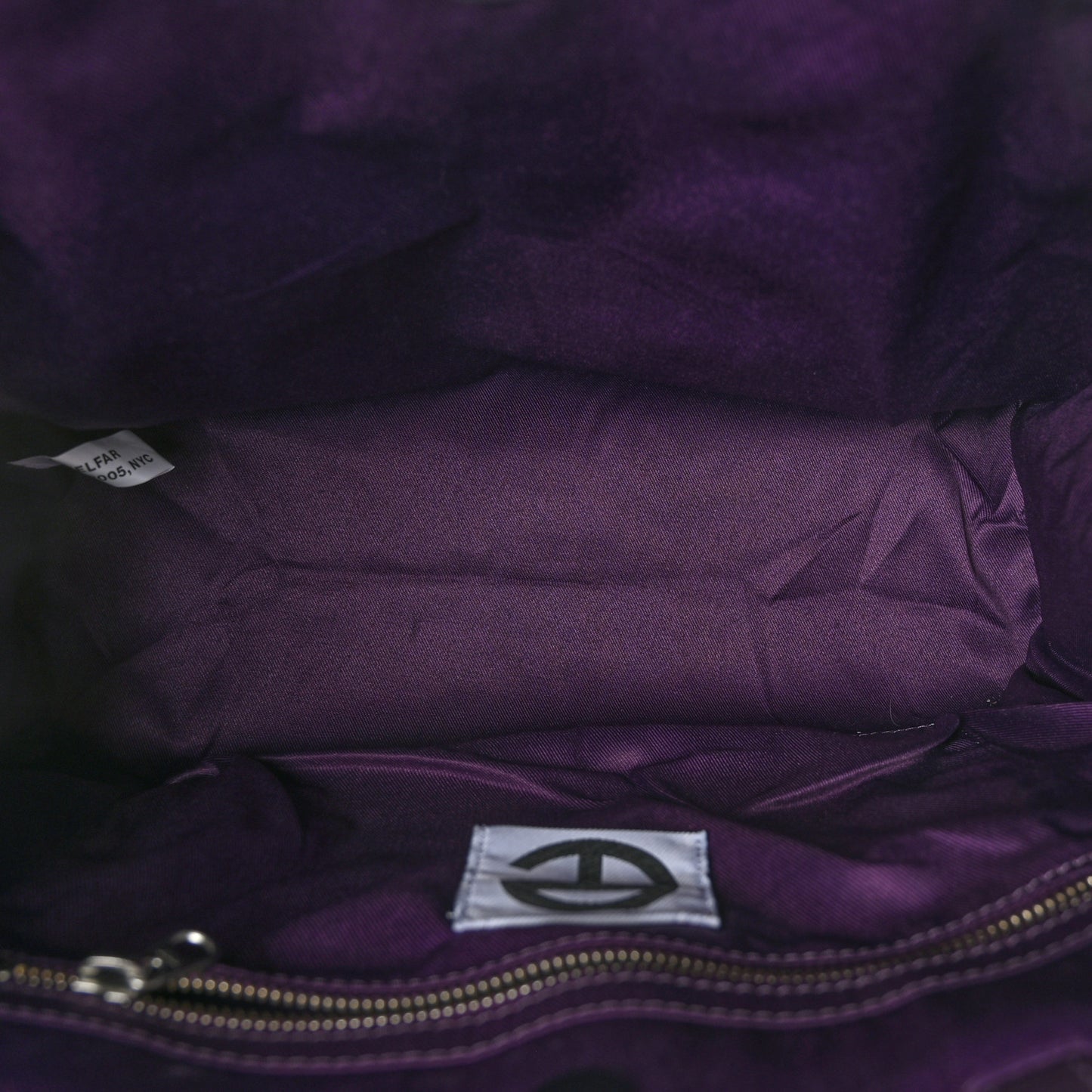 Vegan Leather Medium Shopping Bag Eggplant