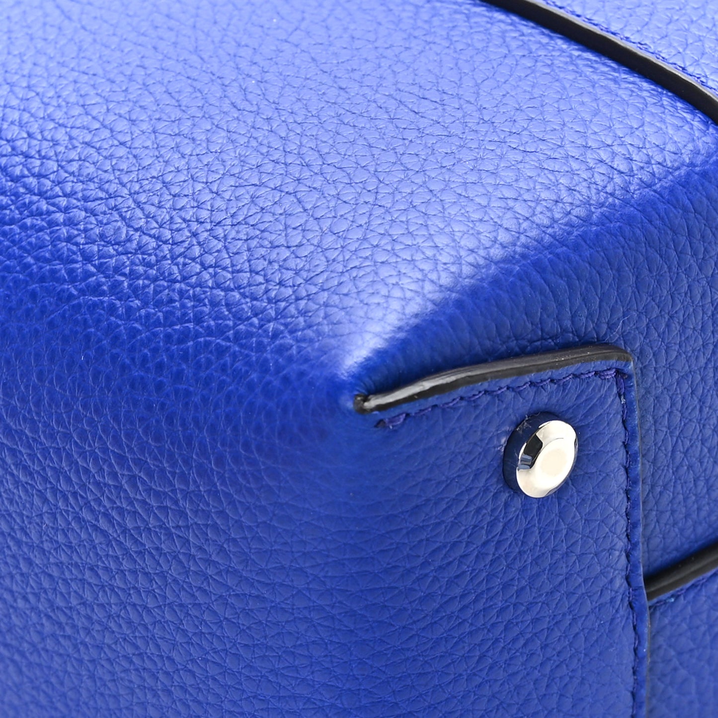 Grained Calfskin Mini Gancino Bucket Bag Bluette