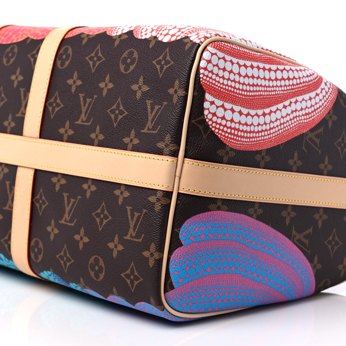 LV X YK Monogram Pumpkins Keepall Bandouliere 45