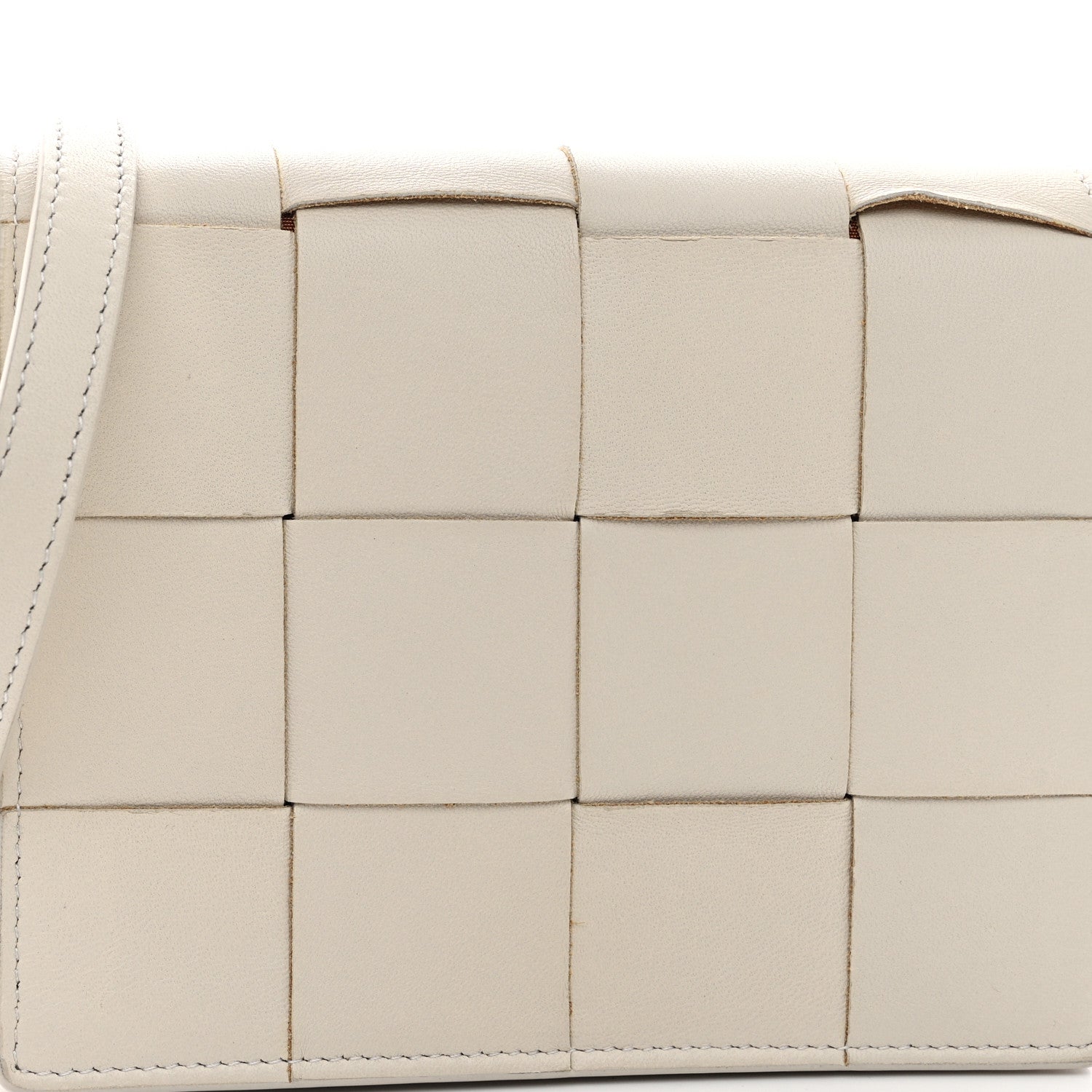 Bottega Veneta Lambskin Maxi Intrecciato Mini Cassette Crossbody Bag Plaster 7 of 12