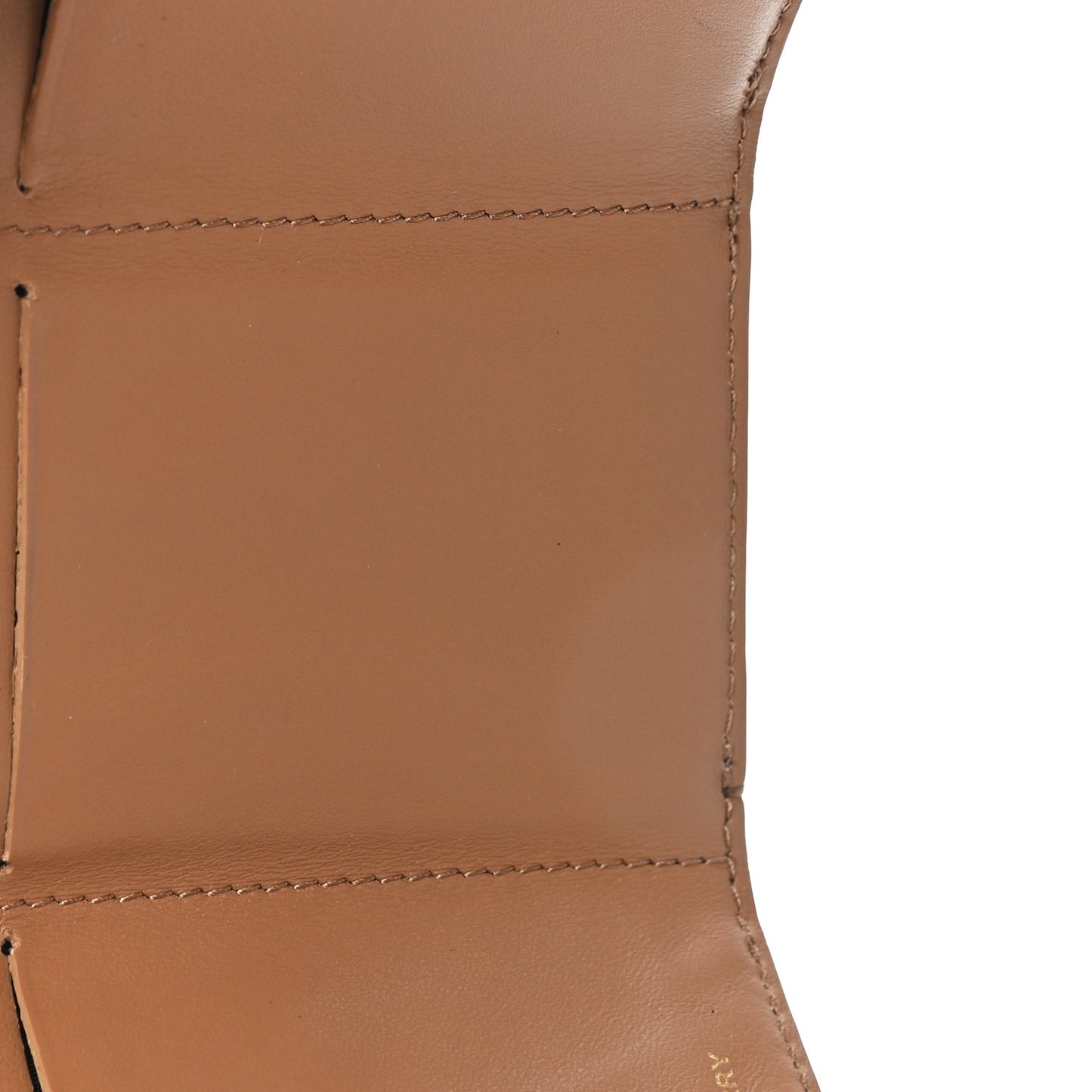 Grained Calfskin Monogram Double Flap Lark Wallet Beige