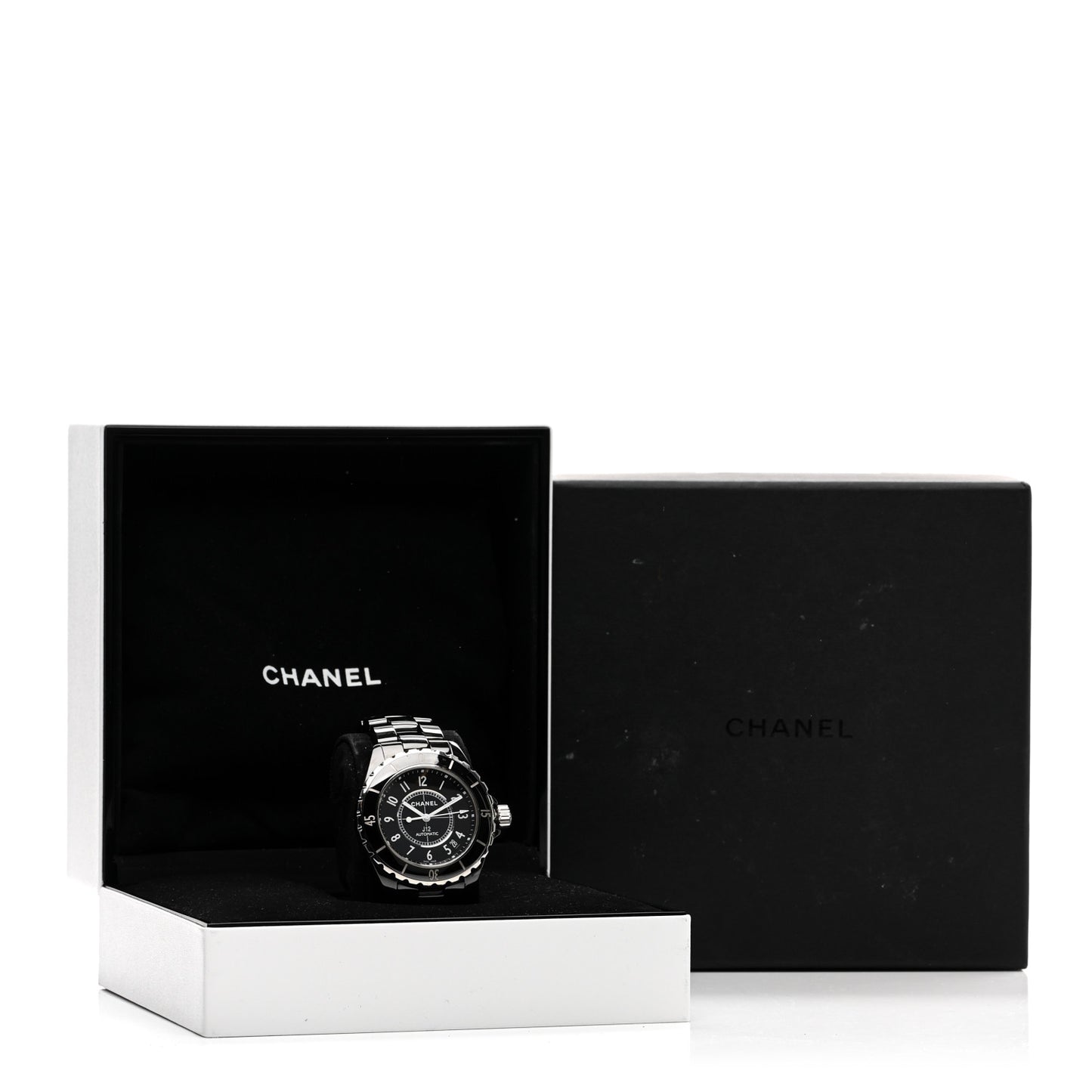 Stainless Steel Ceramic 38mm J12 Automatic Watch Black