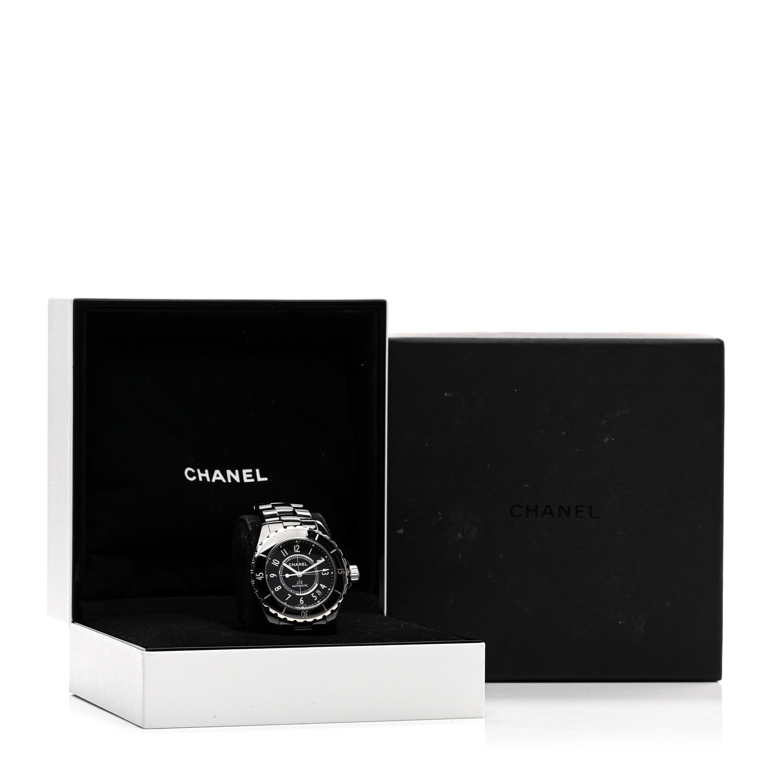 Chanel Stainless Steel Ceramic 38mm J12 Automatic Watch Black 5 of 5