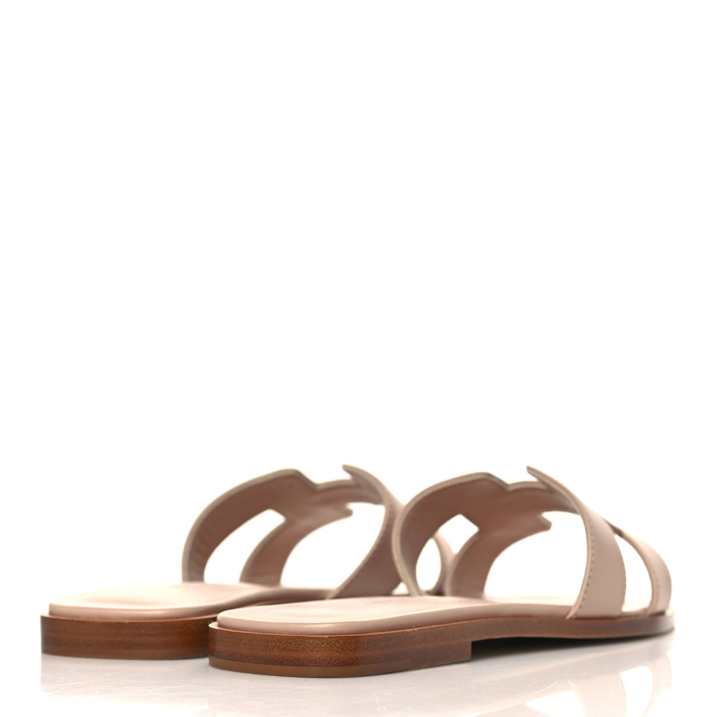 Box Calfskin Oran Sandals 37 Beige Nude