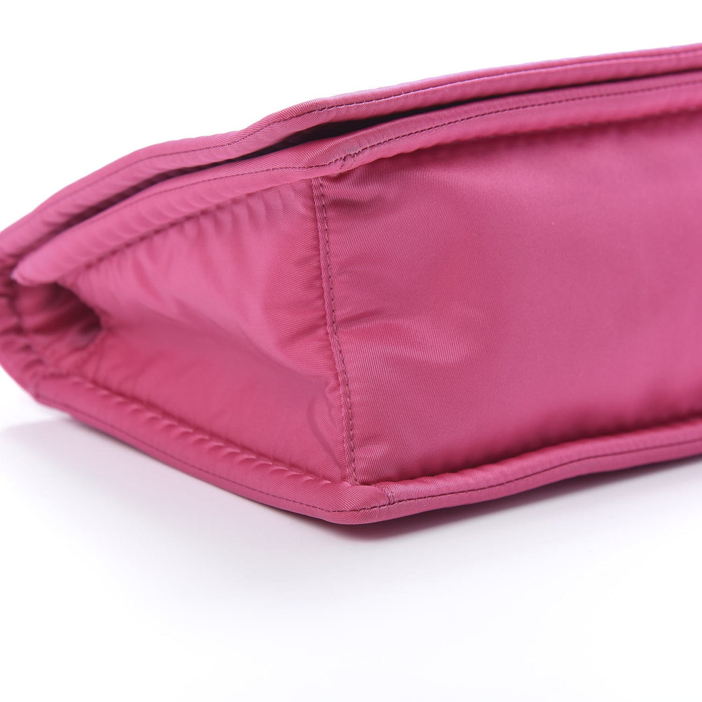 Nylon Tessuto Chain Shoulder Bag Fuxia