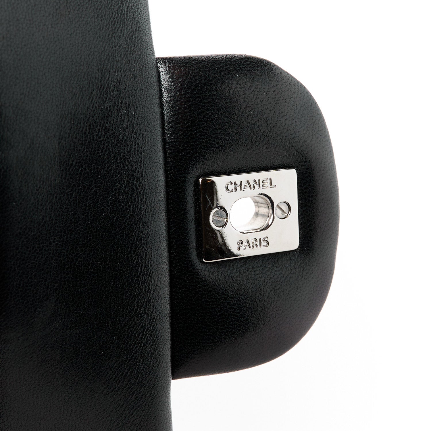 Chanel Lambskin Quilted Jumbo Double Flap Black 7 of 13