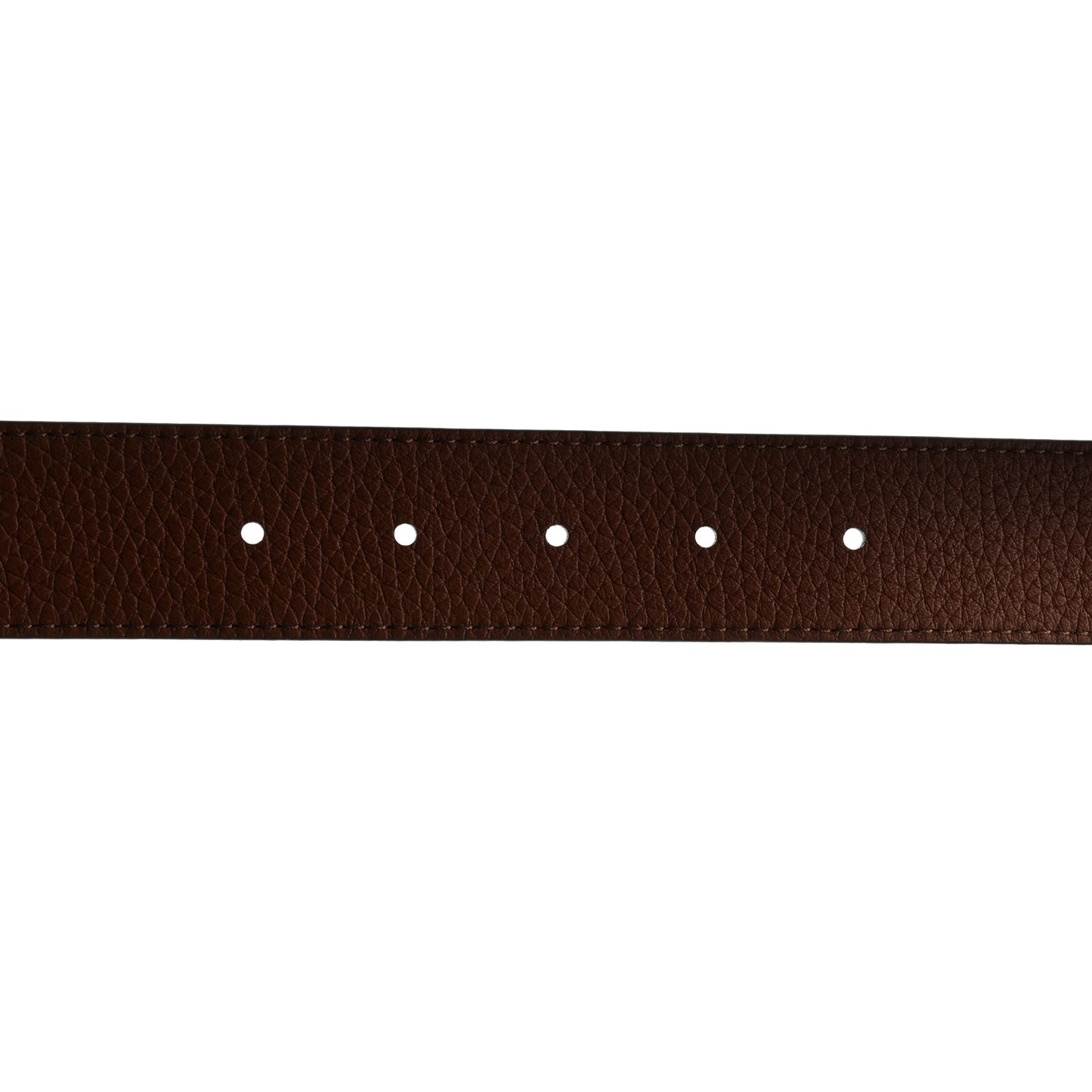 Calfskin Taurillon Reversible Belt Strap 110 44 Black Cognac