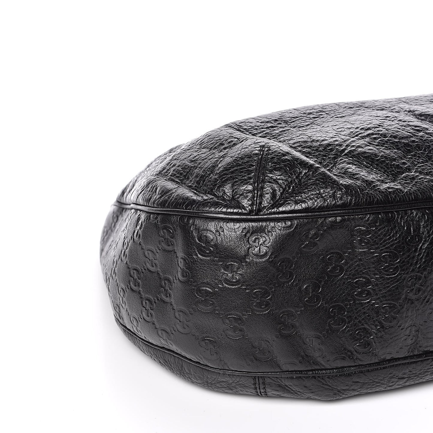 Guccissima Large New Ladies Web Hobo Black