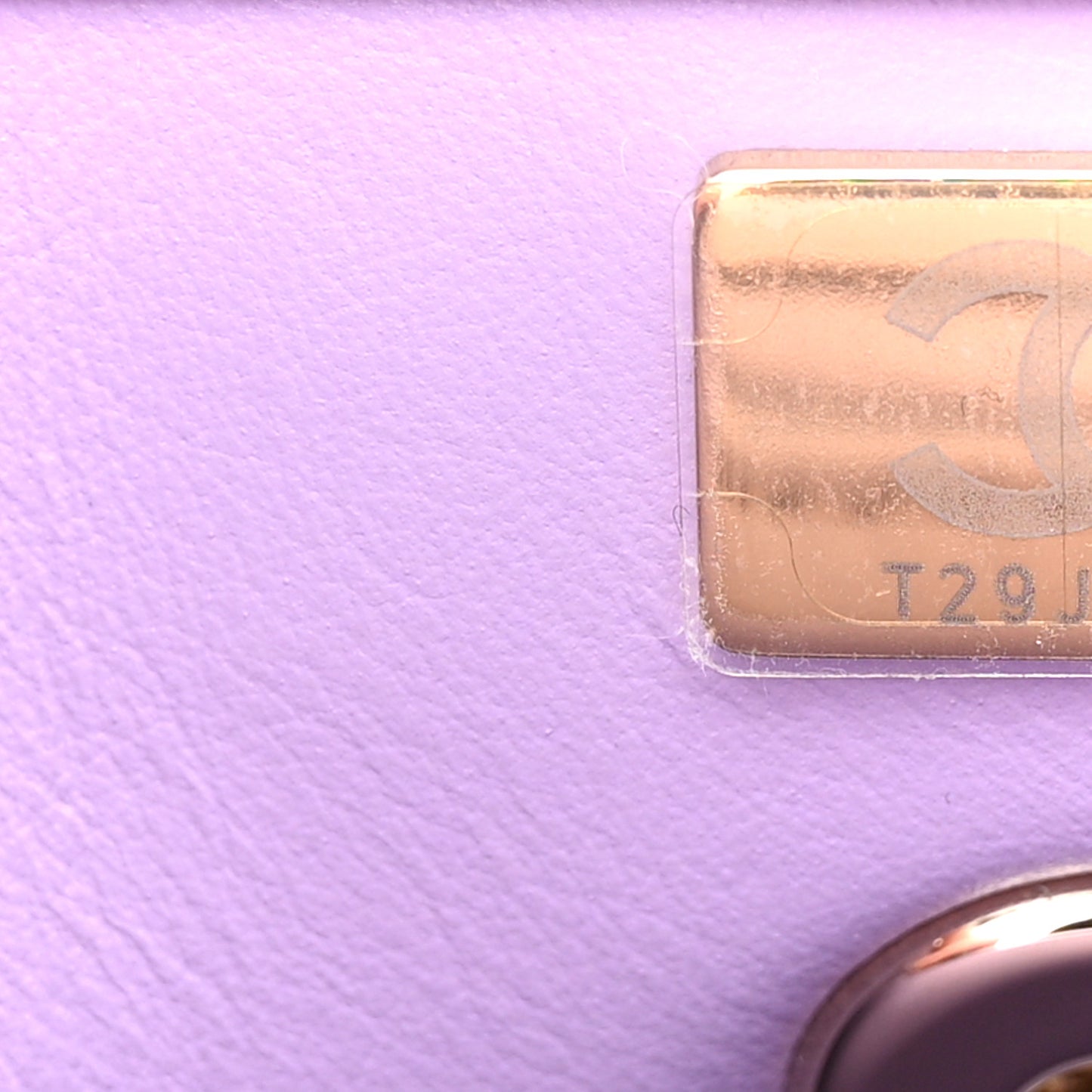 Caviar Quilted Mini Coco Handle Flap Light Purple
