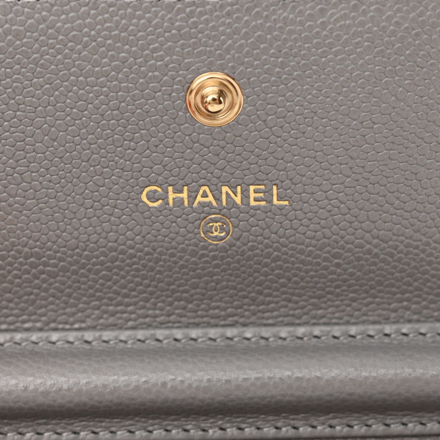 Chanel Caviar Quilted Miss Coco Clutch With Chain Grey 6 of 12