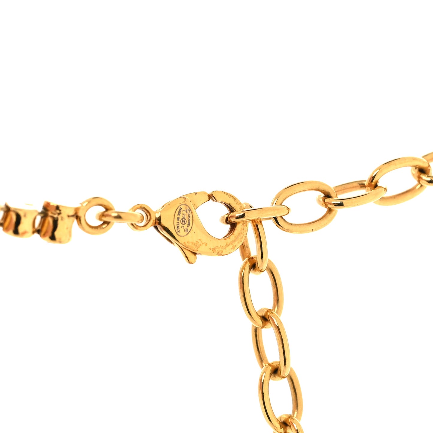 Metal Crystal CC Marquise Choker Gold