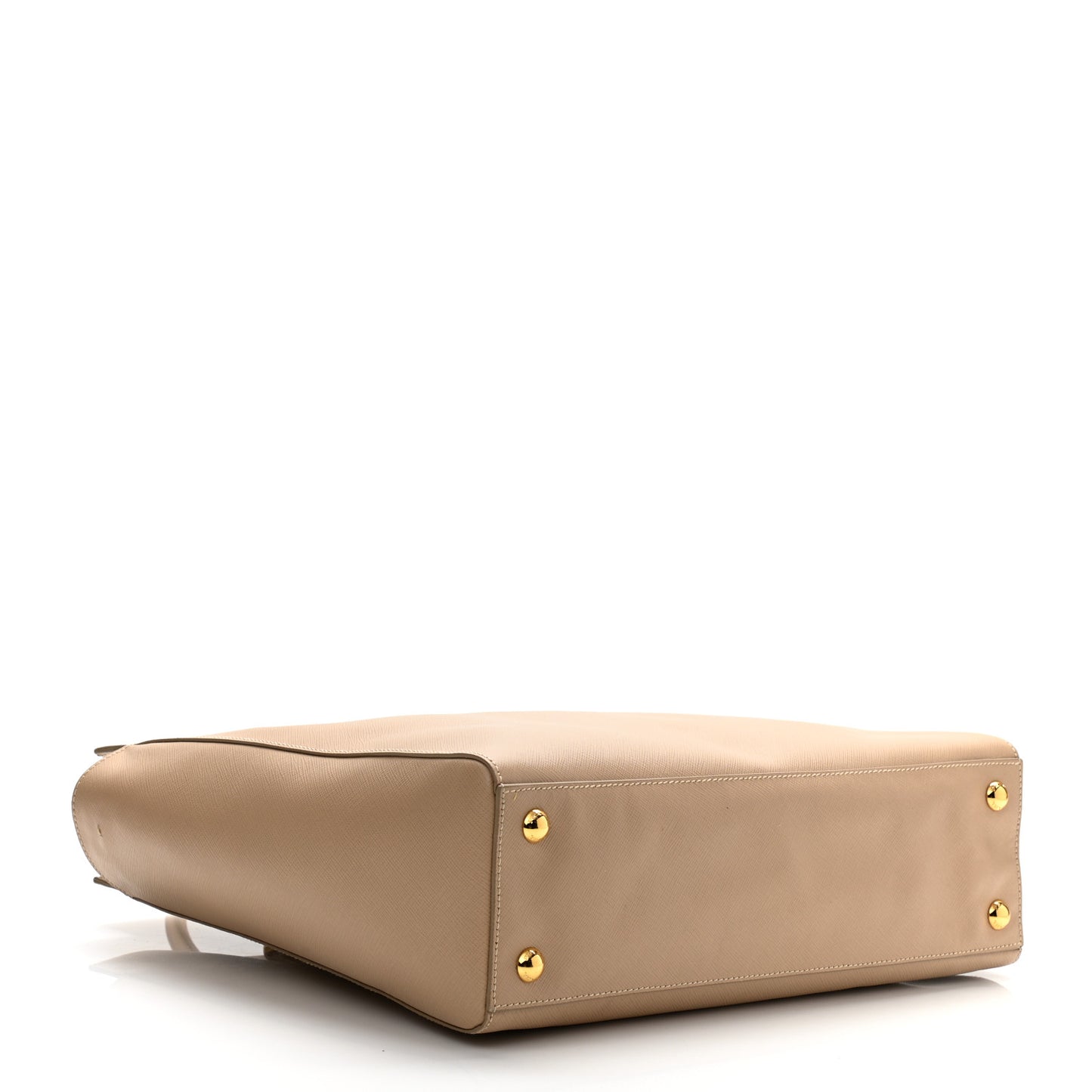 Saffiano Lux Double Handle Shopping Tote Sabbia