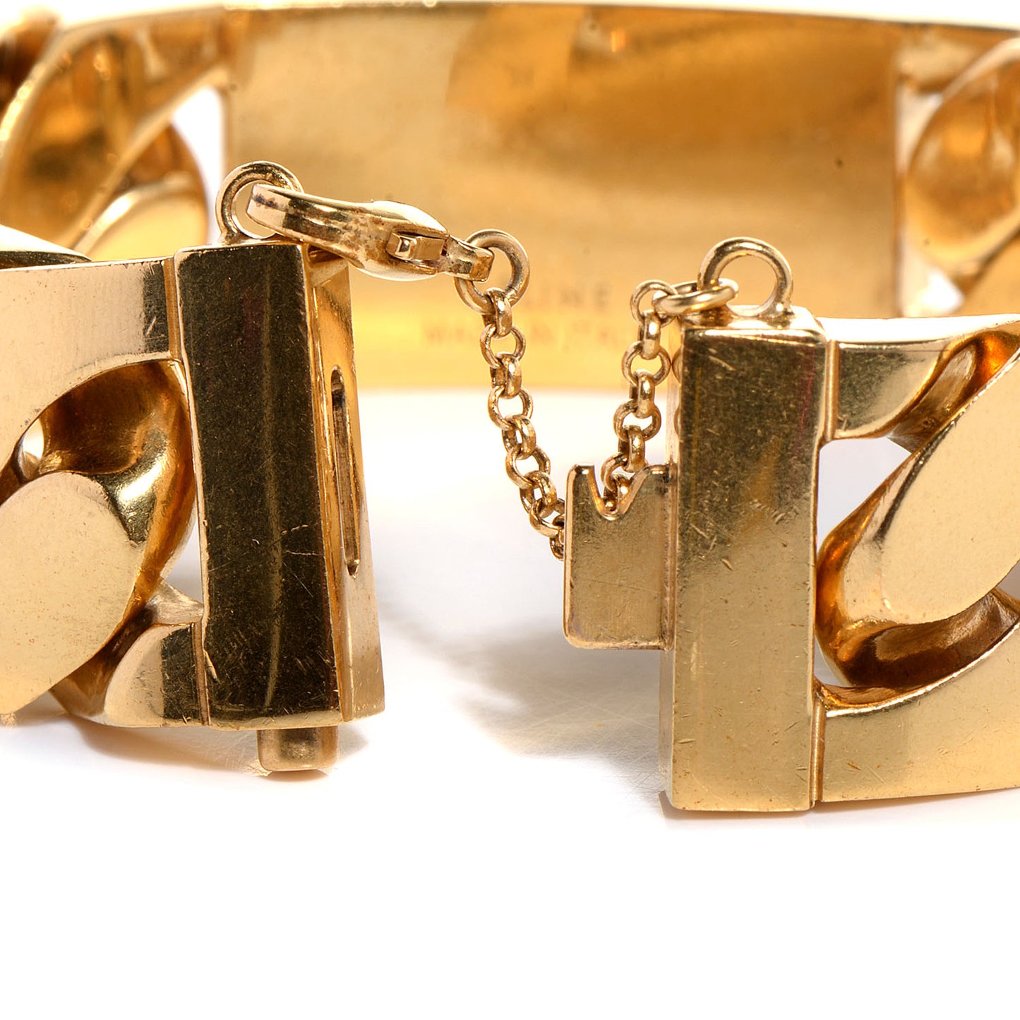 Brass ID Bracelet Small Gold
