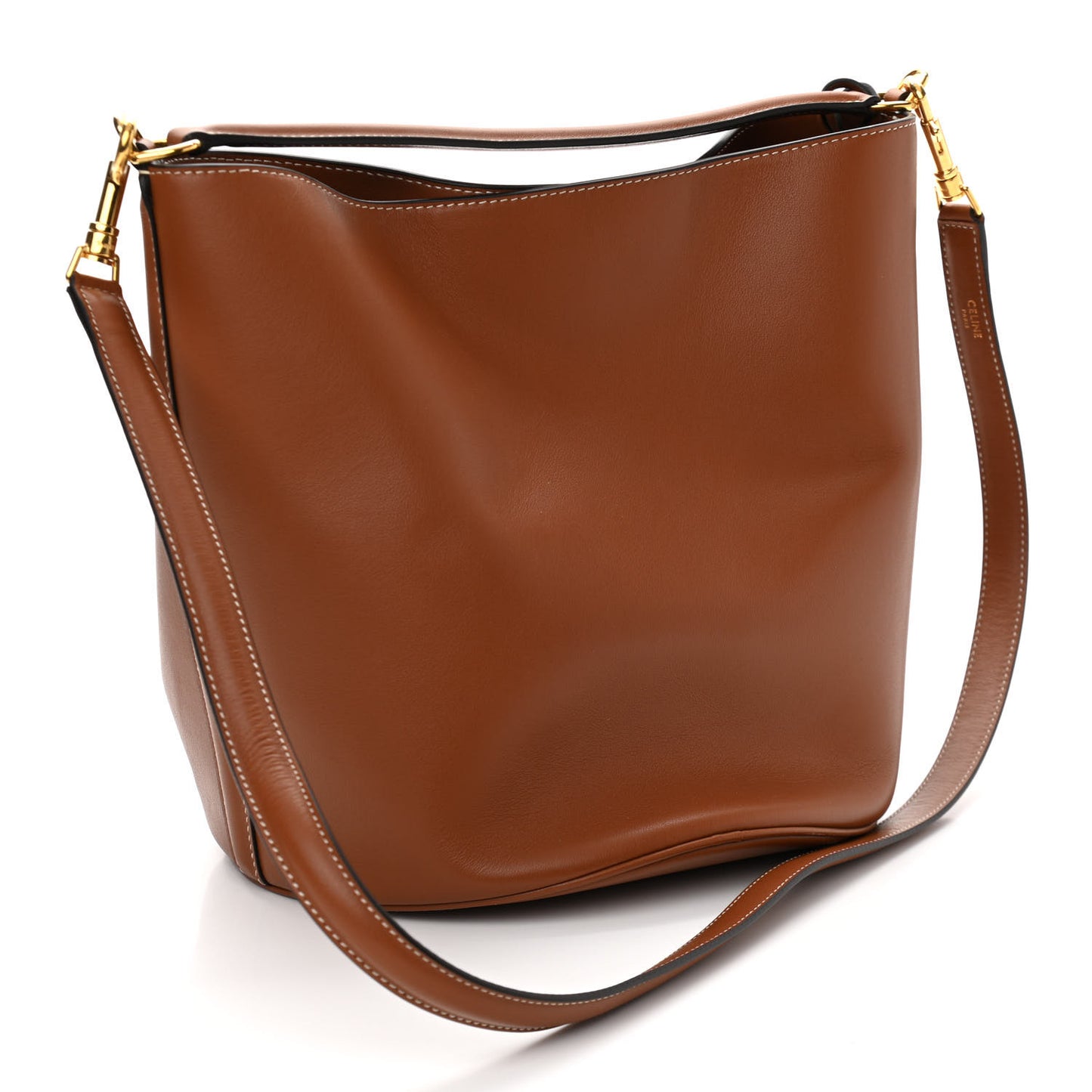 Smooth Calfskin Bucket 16 Bag Tan
