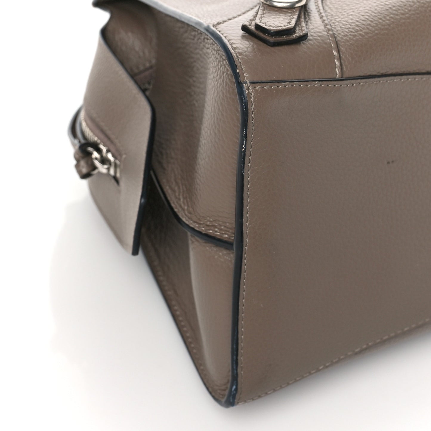 Grained Calfskin Neo Classic Silver Hardware S City Mink Grey