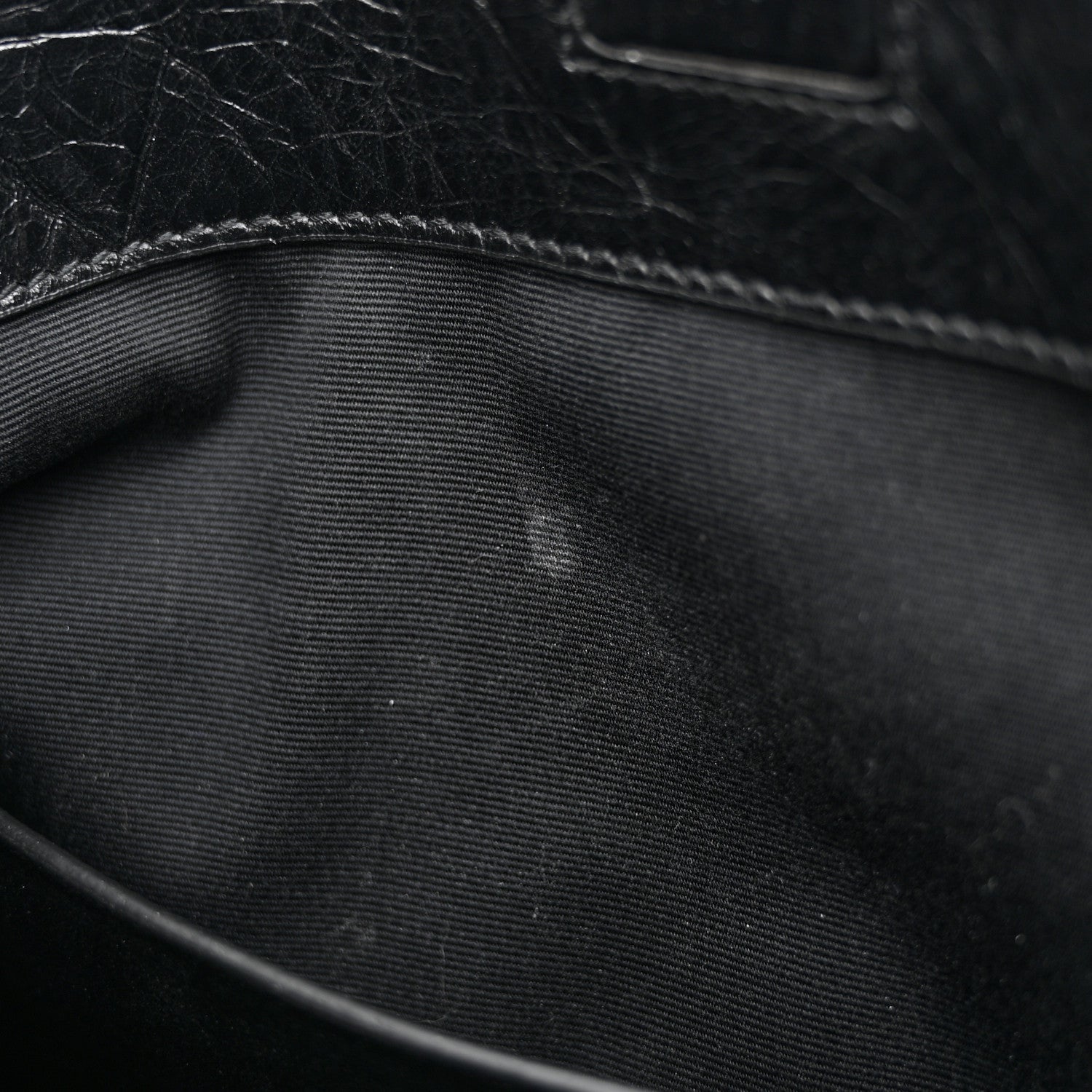 Saint Laurent Crinkled Calfskin Matelasse Monogram Medium Niki Shopper Tote Black 11 of 14