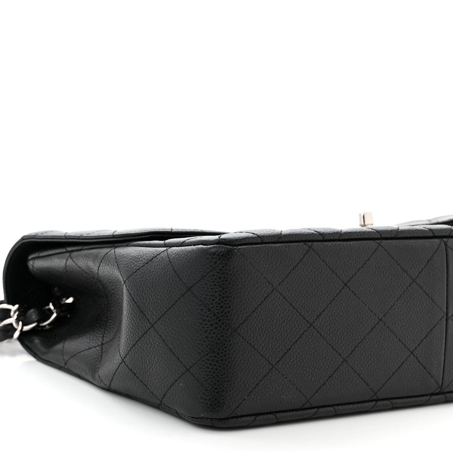 Caviar Quilted Jumbo Single Flap Black