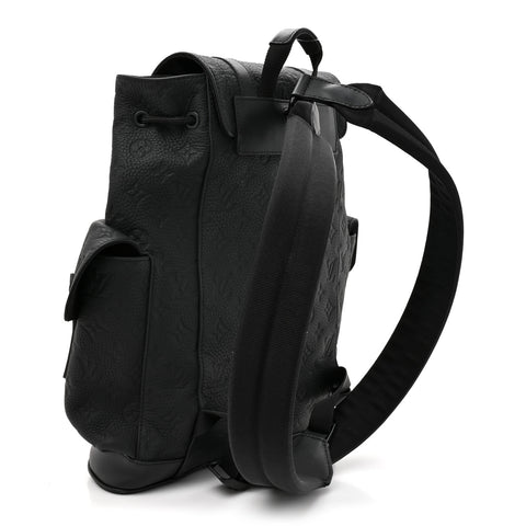 Taurillon Monogram Christopher MM Backpack Black