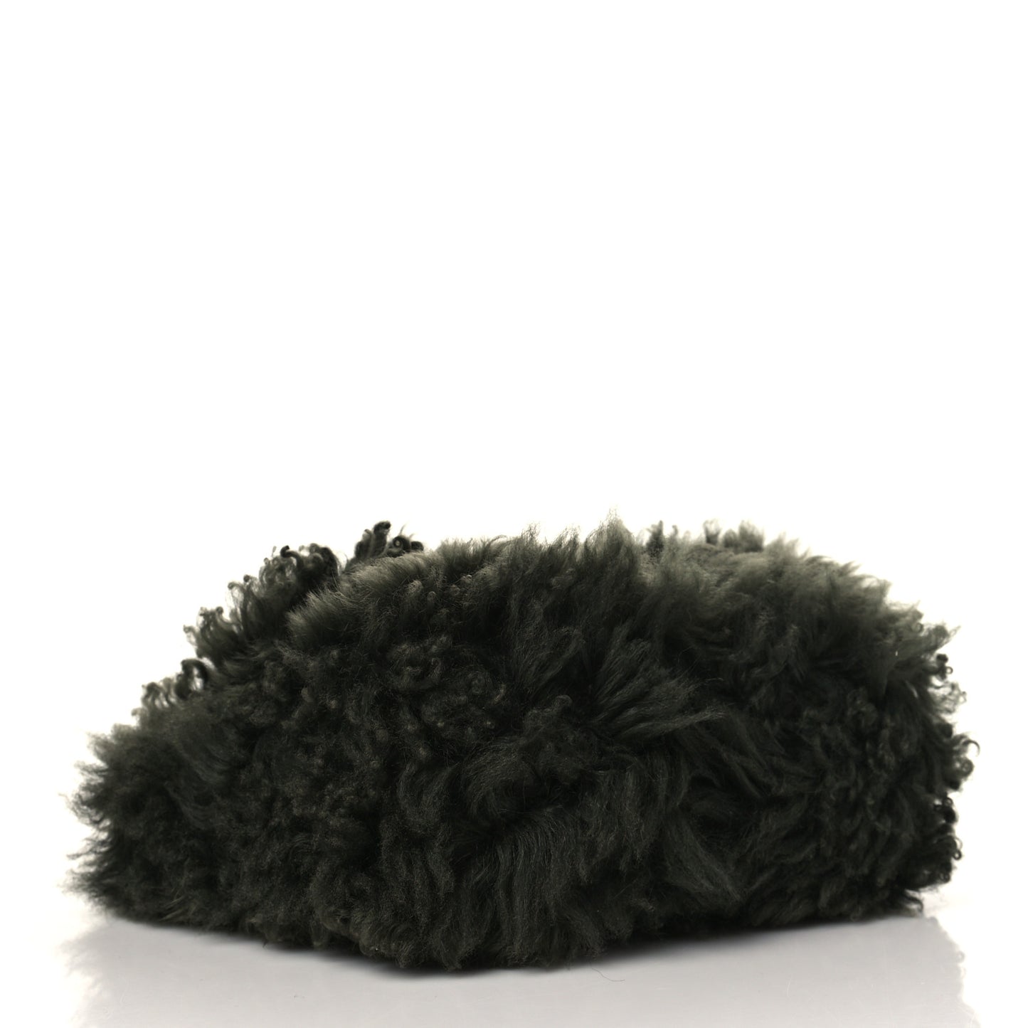 Shearling Small Shoulder Bag Dark Green