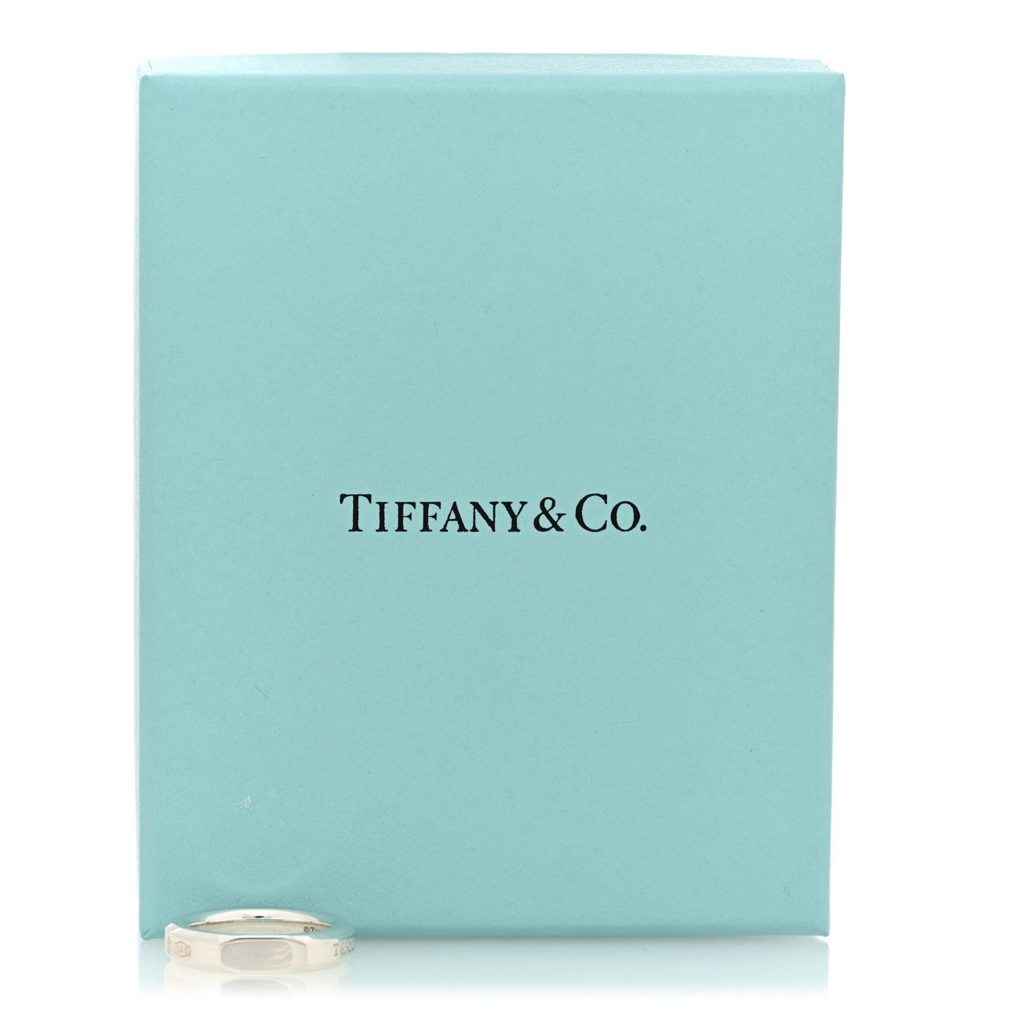 Tiffany Sterling Silver 1837 Makers Narrow Slice Ring 49 5 7 of 7