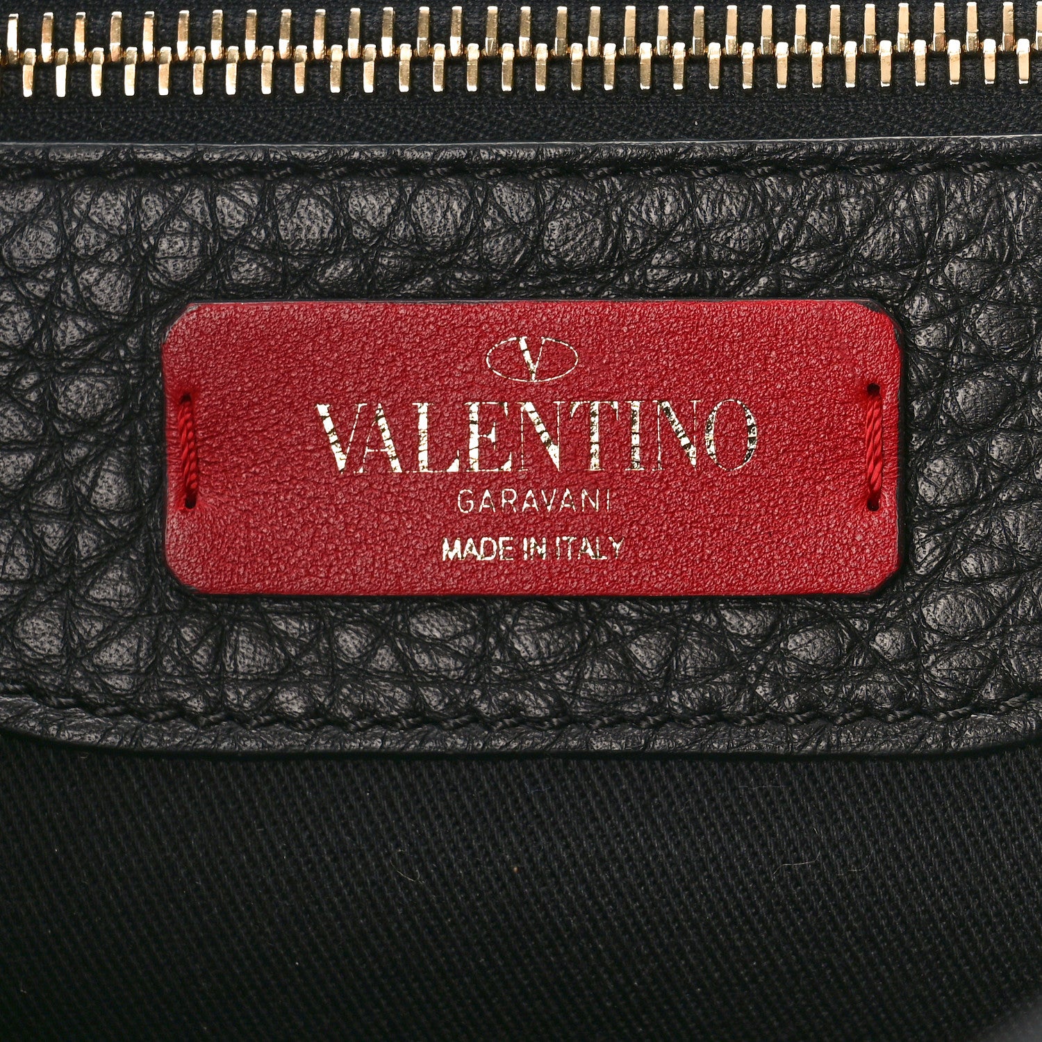 Valentino Garavani Pebbled Calfskin Rockstud Double Pocket Backpack Black 6 of 8