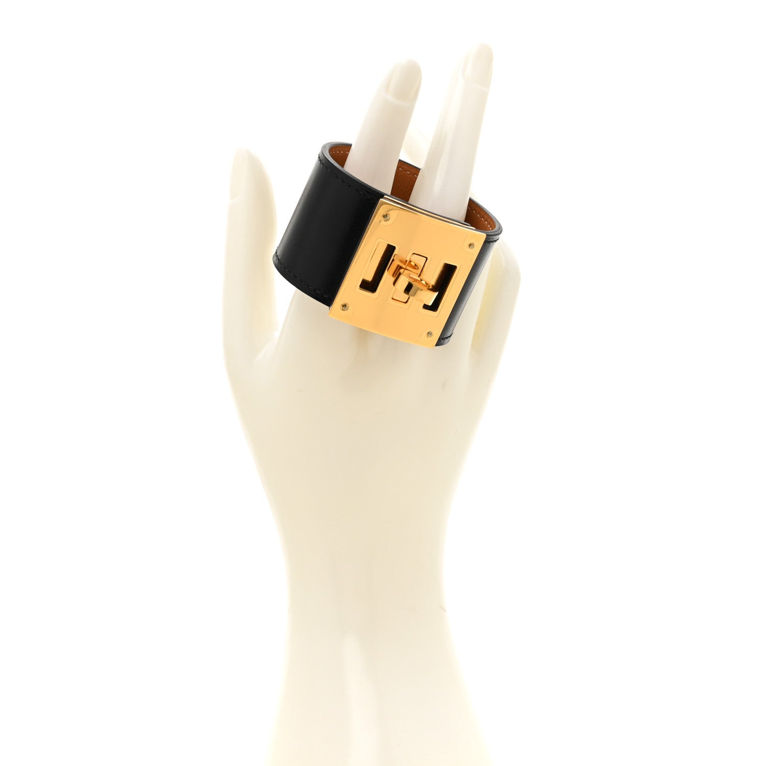 Hermes Box Kelly Dog Bracelet T1 Black 2 of 6