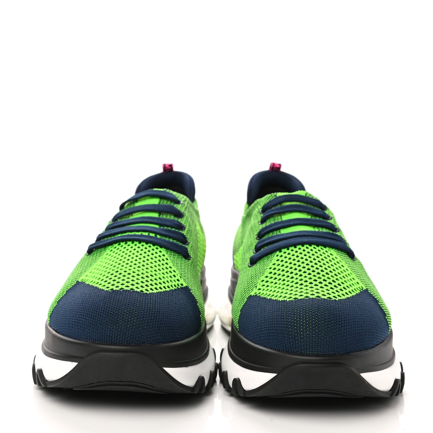 Jersey Vitello Mens Low Top Sneakers 10 Bora Verde Fluo New Indigo