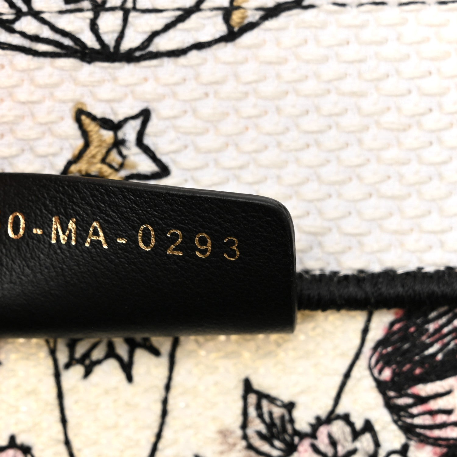 Christian Dior Canvas Embroidered Large Butterfly Around The World Book Tote White Pastel Pink 7 of 11