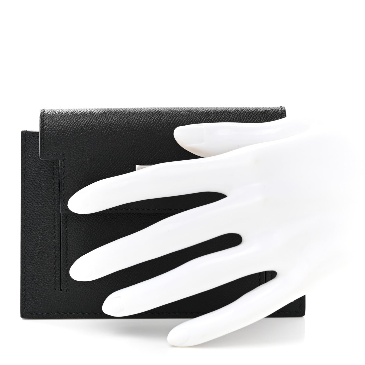 Epsom Kelly Pocket Compact Wallet Black
