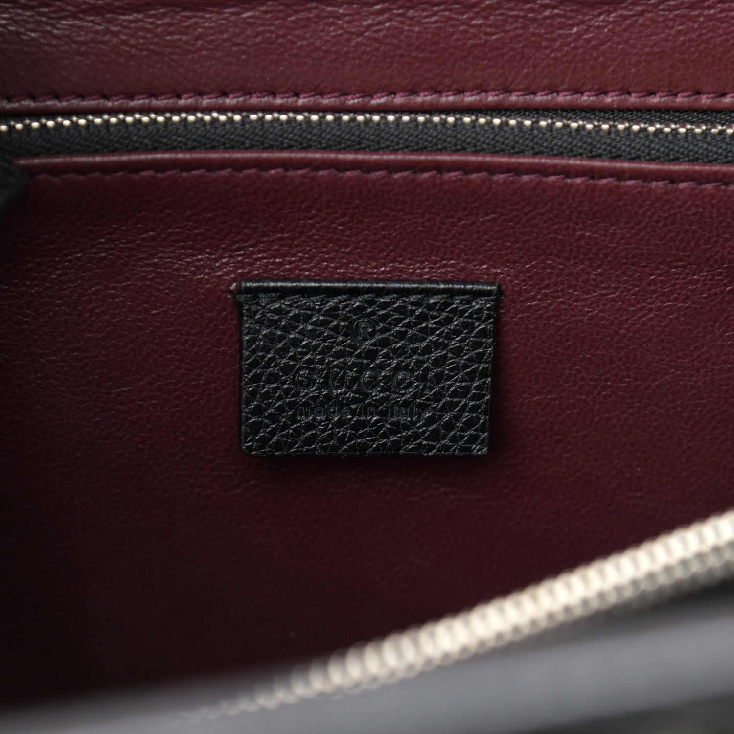 Gucci Grainy Calfskin Small Zumi Top Handle Bag Black 6 of 10