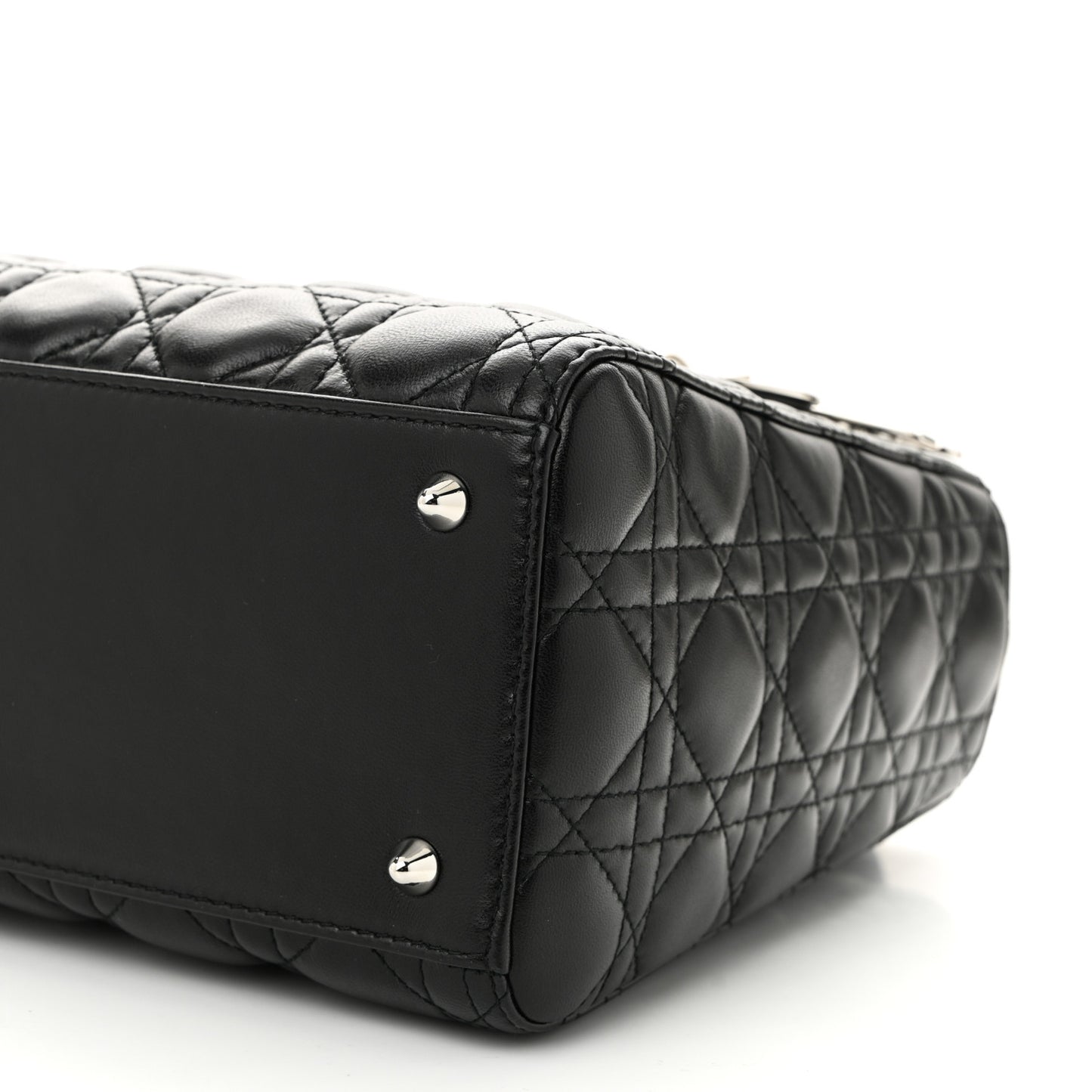 Lambskin Cannage Medium Lady Dior Black