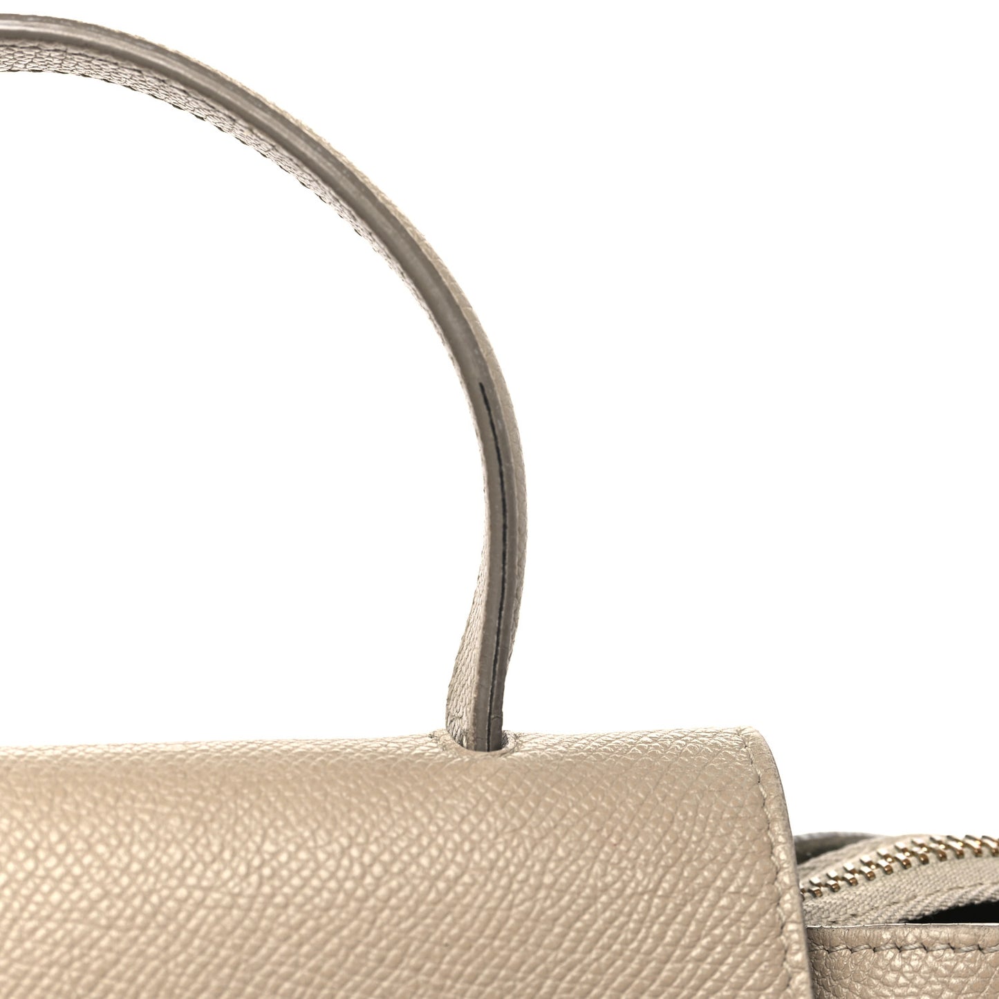 Grained Calfskin Nano Belt Bag Light Taupe