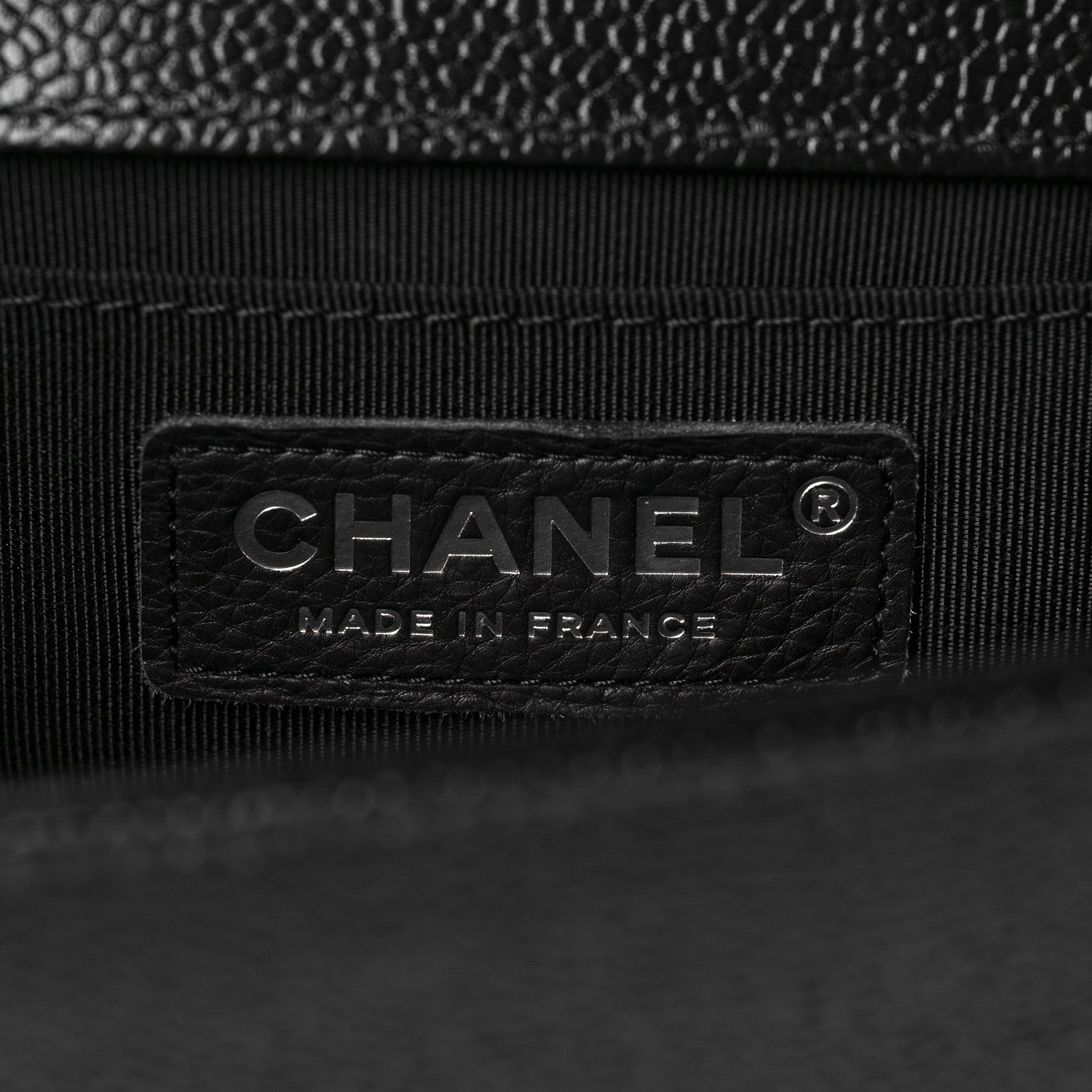 Chanel Caviar Chevron Quilted Small Boy Flap Black 6 of 10