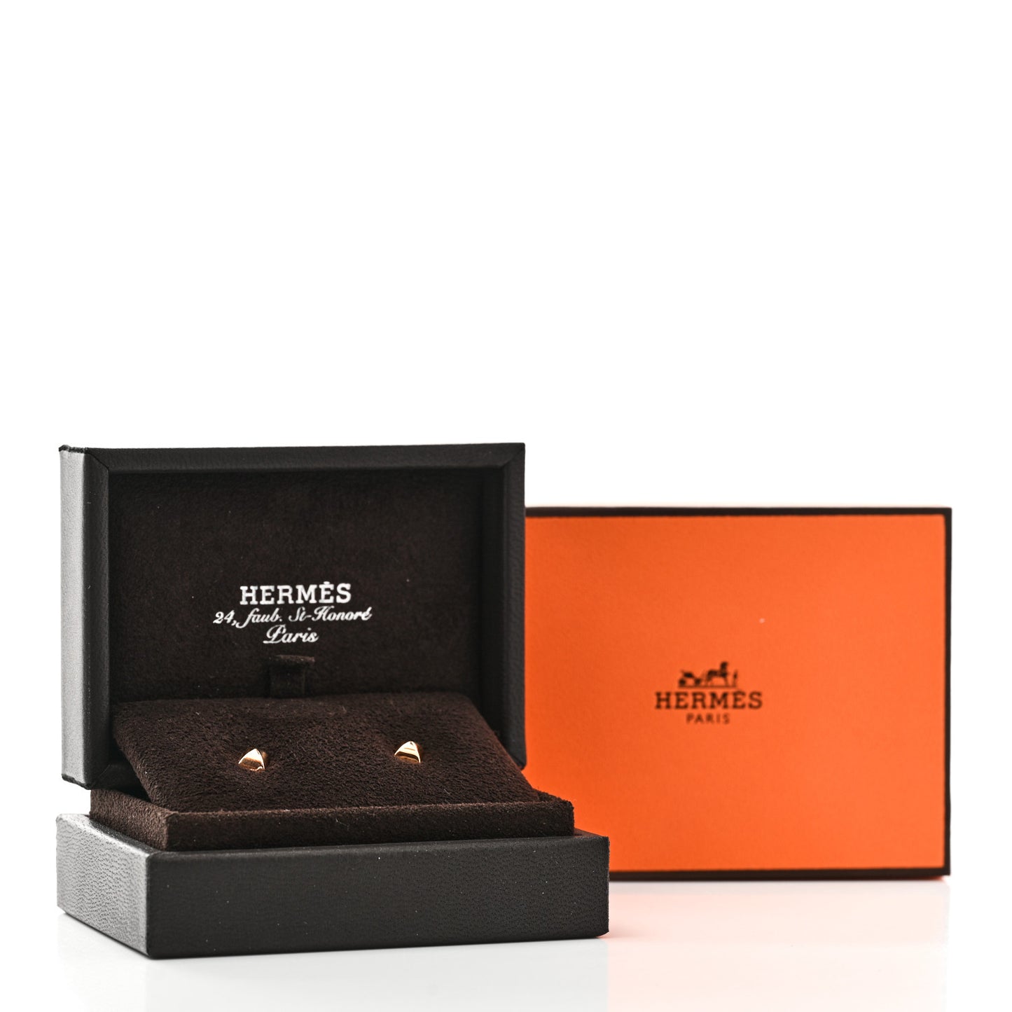 18K Rose Gold Clou d'H Stud Earrings