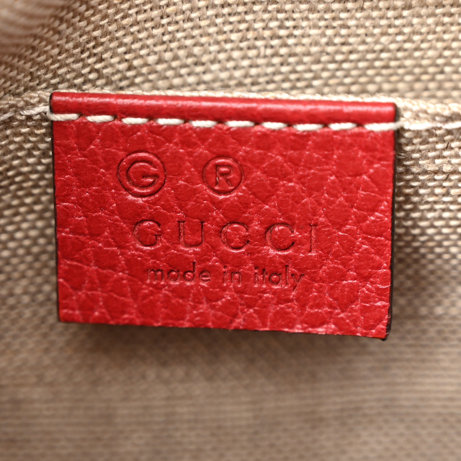 Gucci Monogram Mini Bree Messenger Bag Red 6 of 10