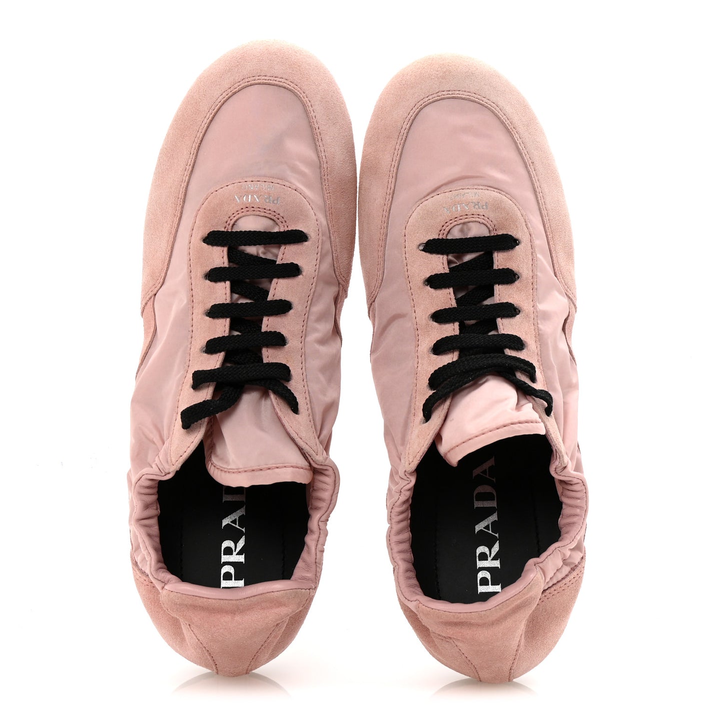 Re-Nylon Suede Collapse Sneakers 40 Pink