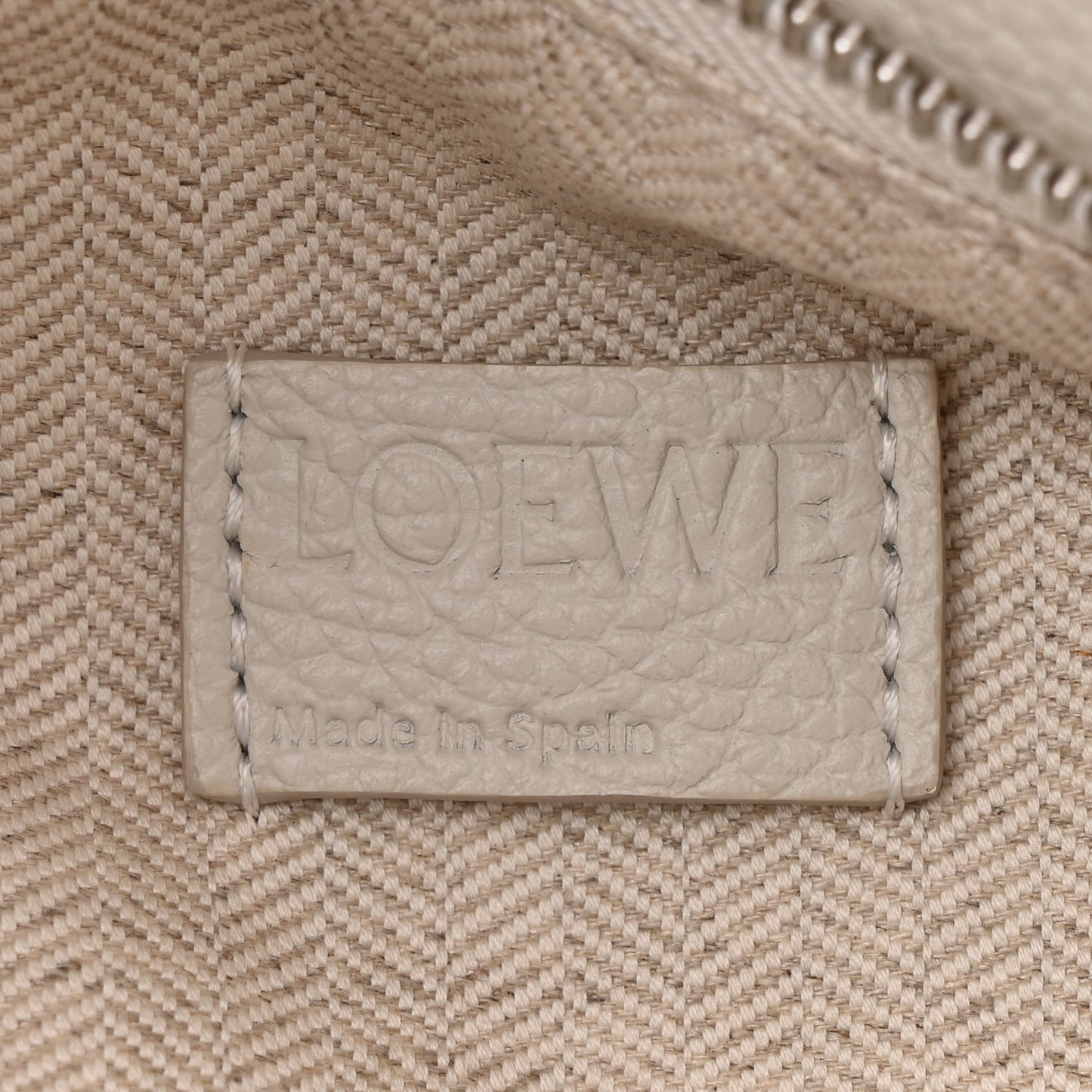 Soft Grained Calfskin Small Puzzle Edge Bag Soft White
