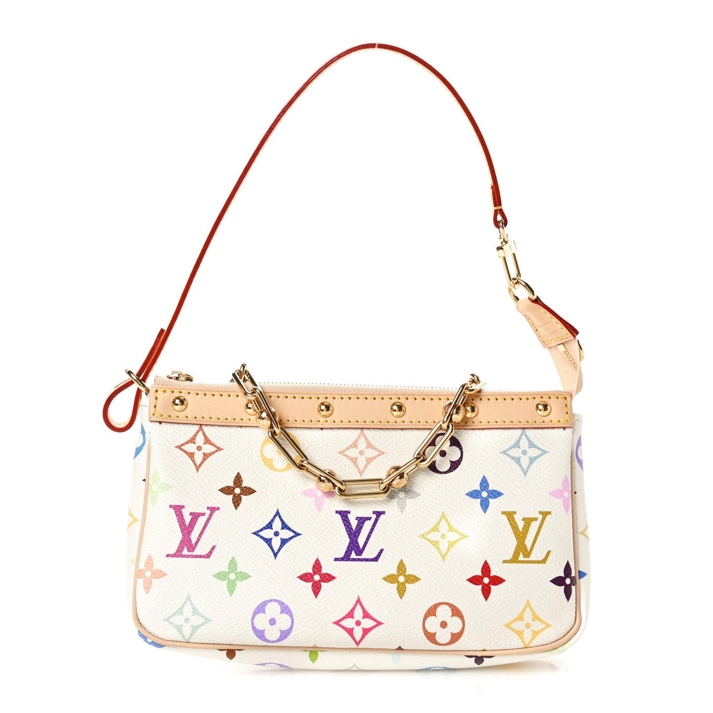 LV X TM Monogram Multicolor Pochette Accessories White