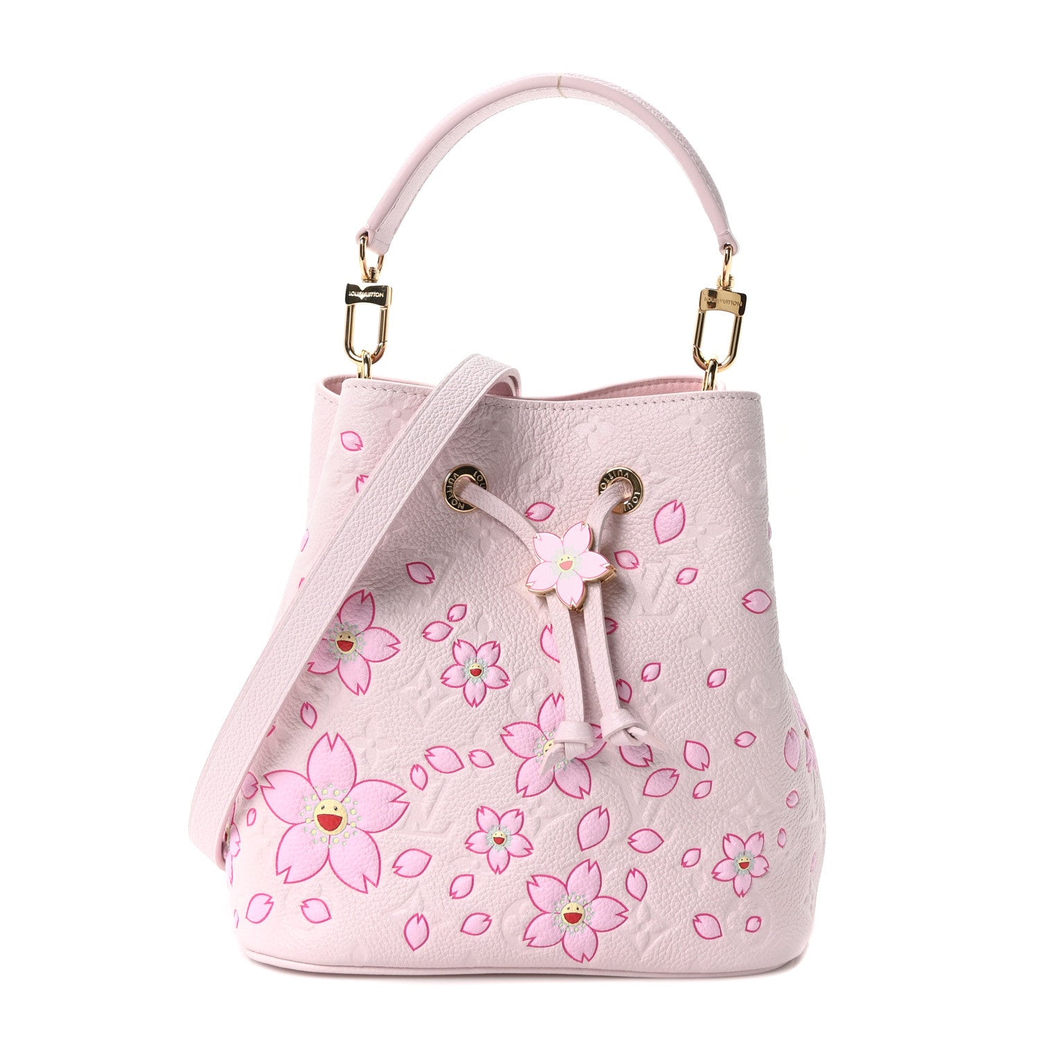 Louis Vuitton LV X TM Empreinte Cherry Blossom Neonoe BB Pink 1902414 – FASHIONPHILE
