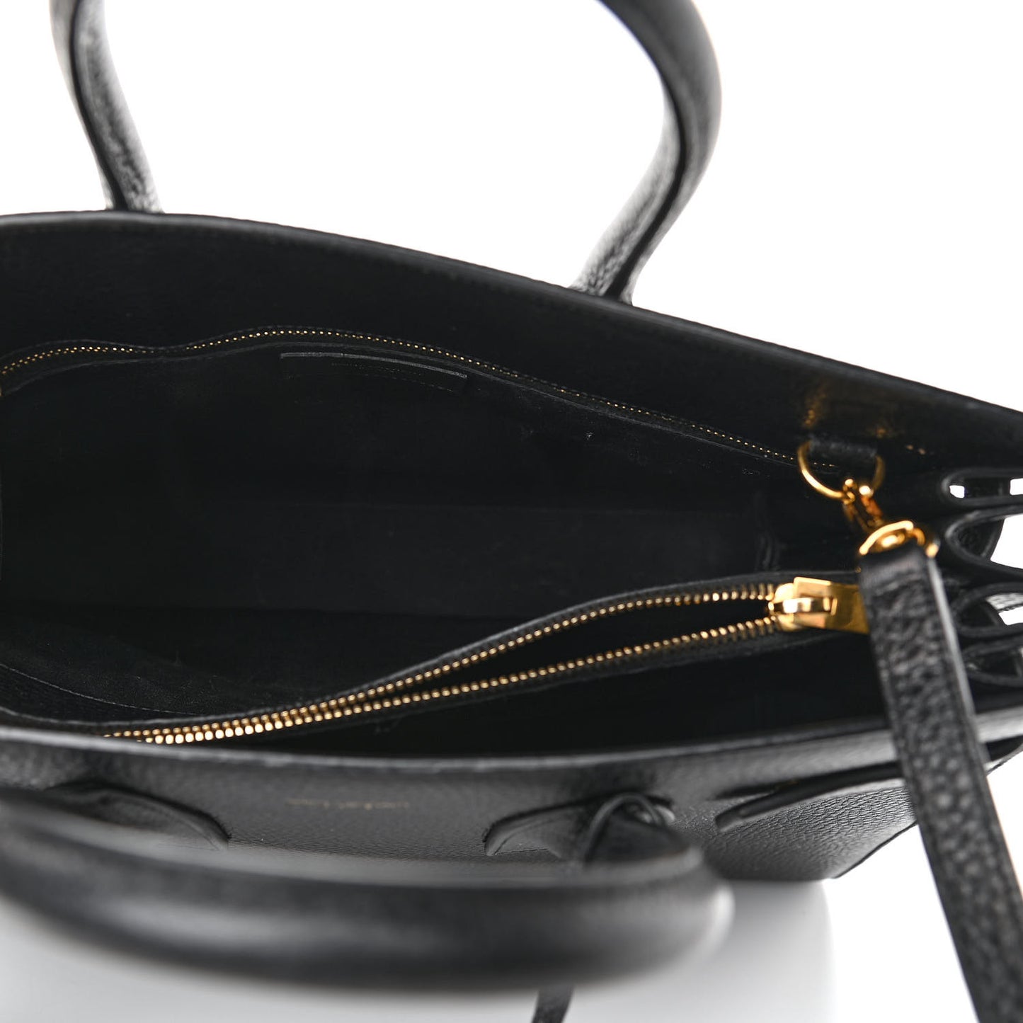 Grained Calfskin Small Sac De Jour Black