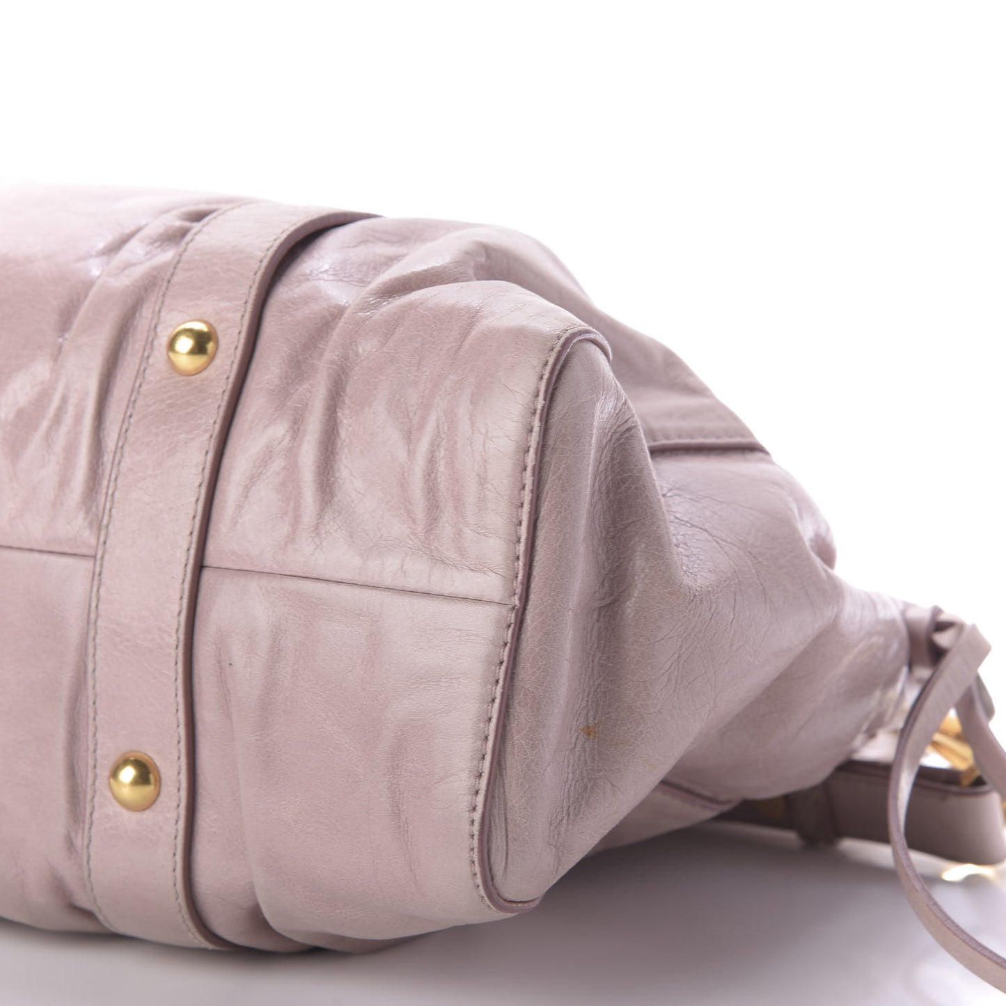 Vitello Shine Top Handle Satchel Mughetto