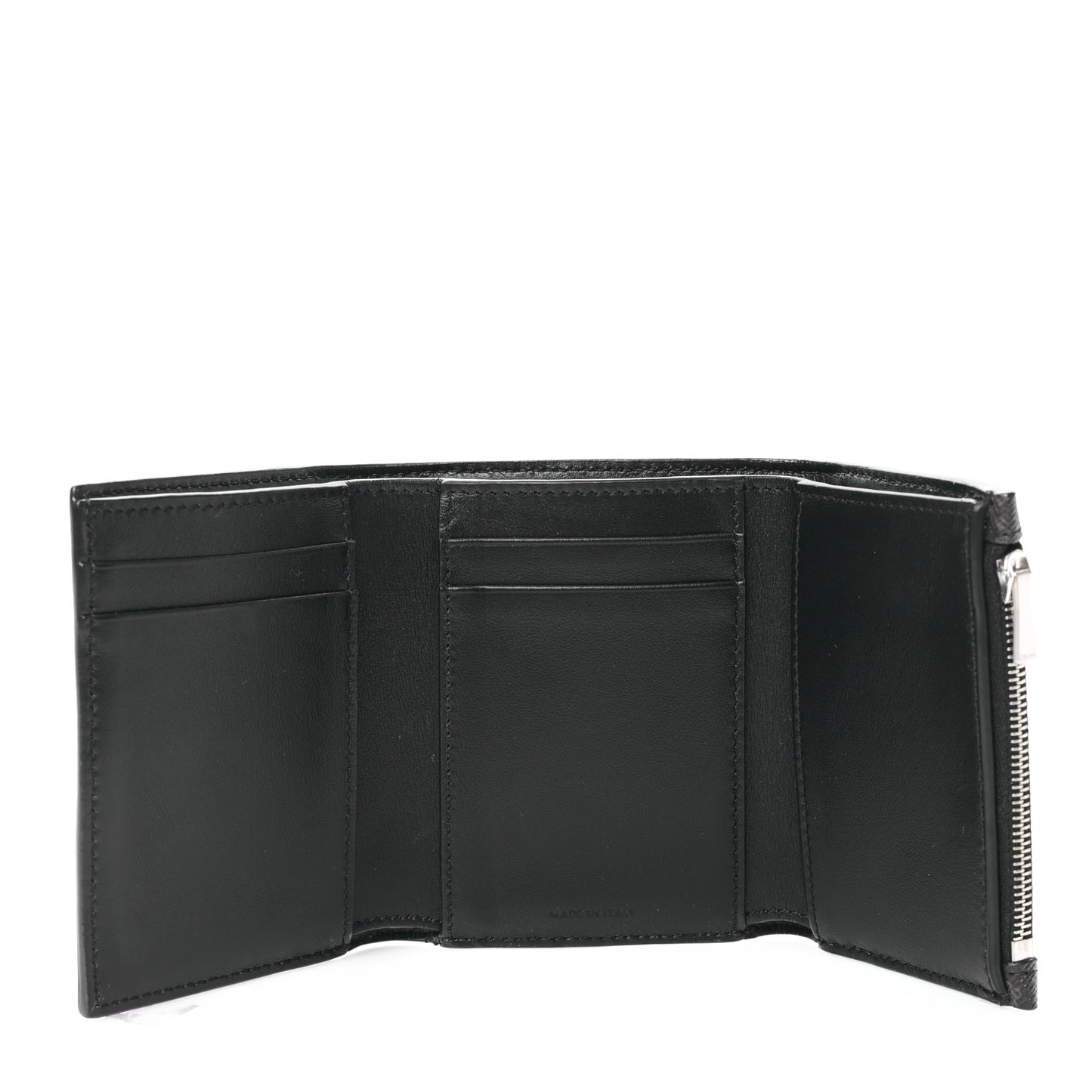 Canvas Triomphe Medium Strap Wallet Black