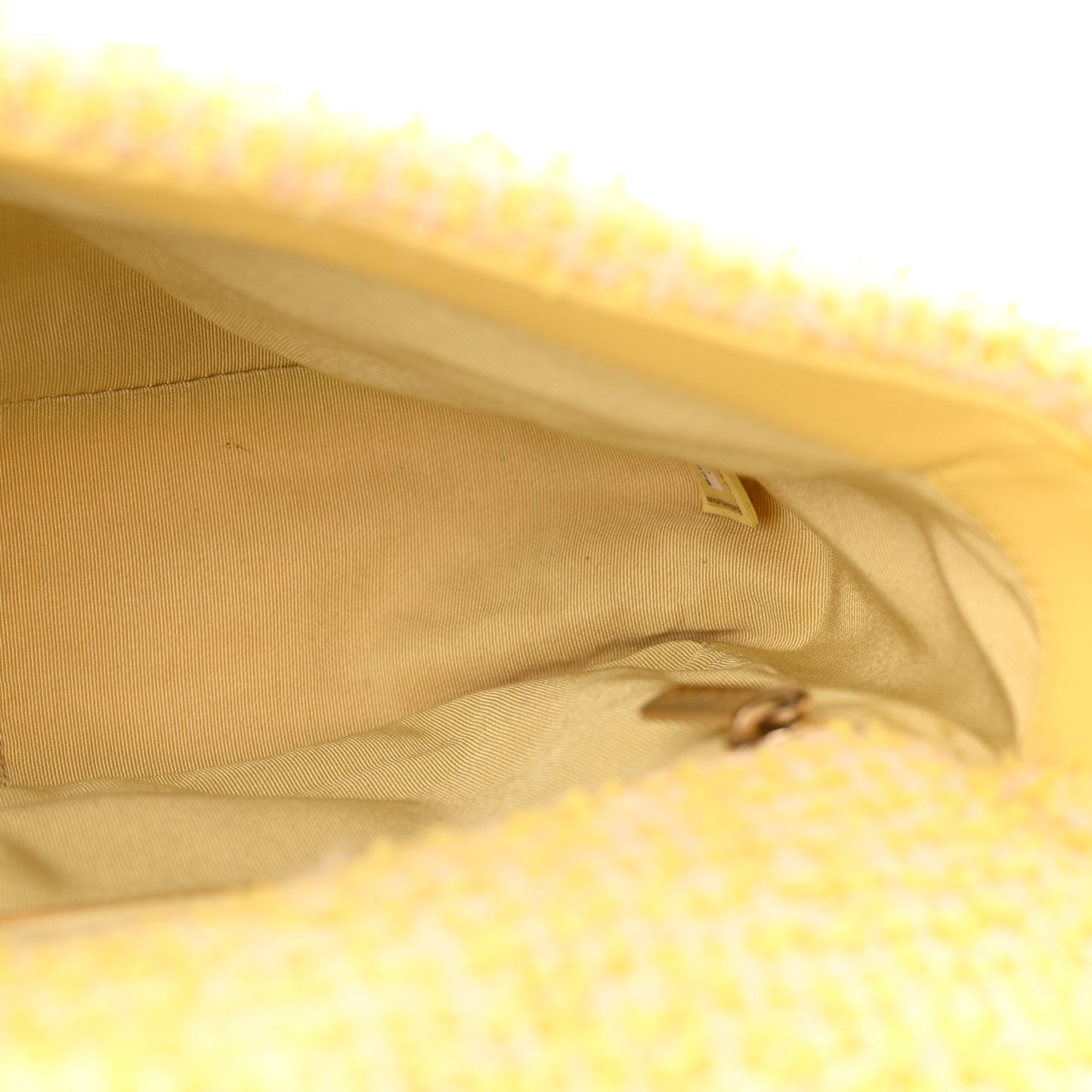 Tweed Quilted Medium Chanel 19 Flap Yellow