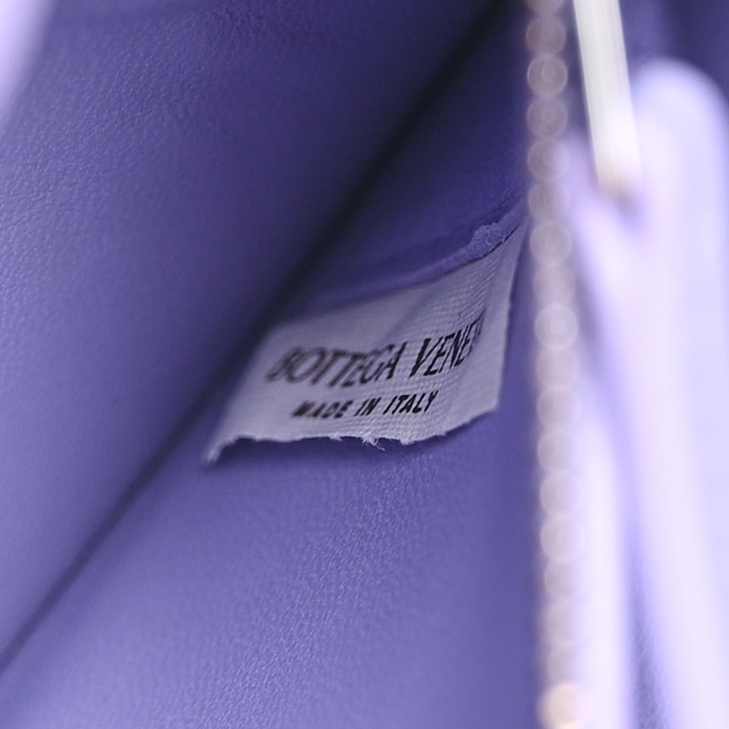 Lambskin Maxi Intrecciato North South Cassette Tote Wisteria