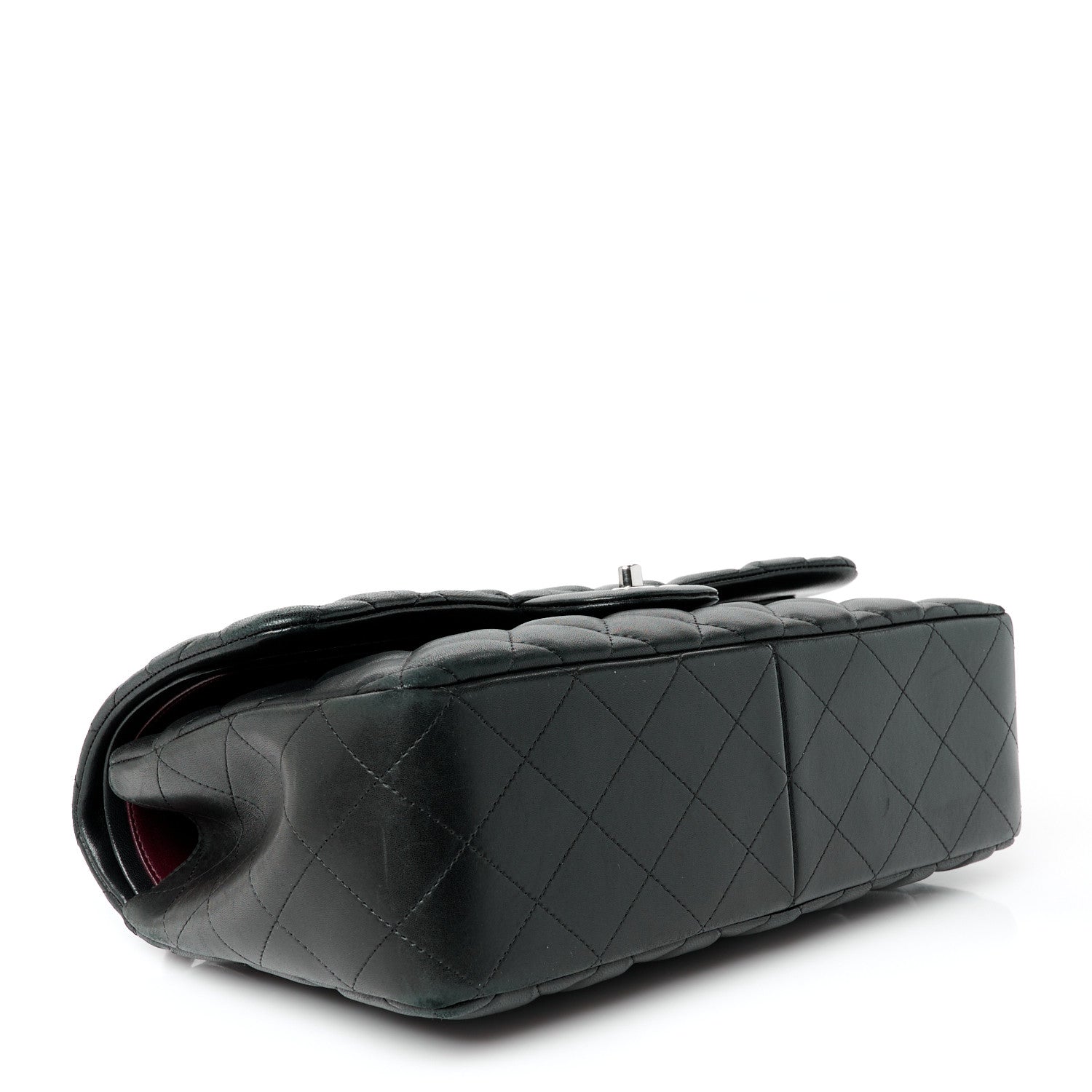 Chanel Lambskin Quilted Jumbo Double Flap Black 4 of 13