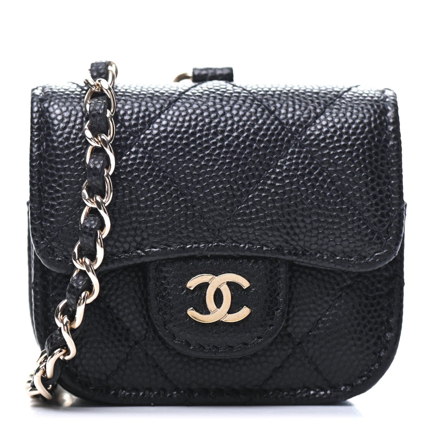 Chanel Caviar Quilted Airpods Pro Case Black 1 of 10