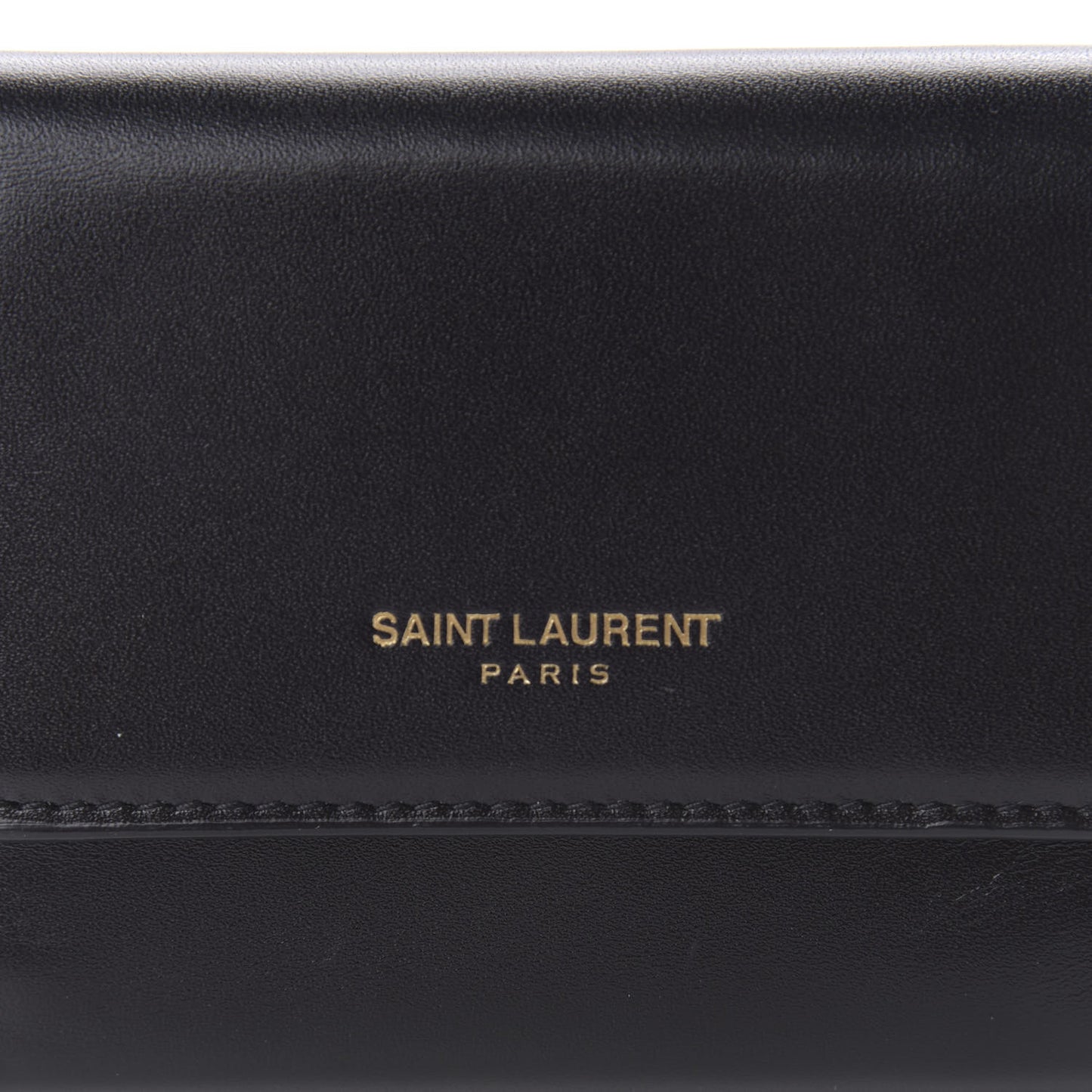 Calfskin Trifold Wallet Black